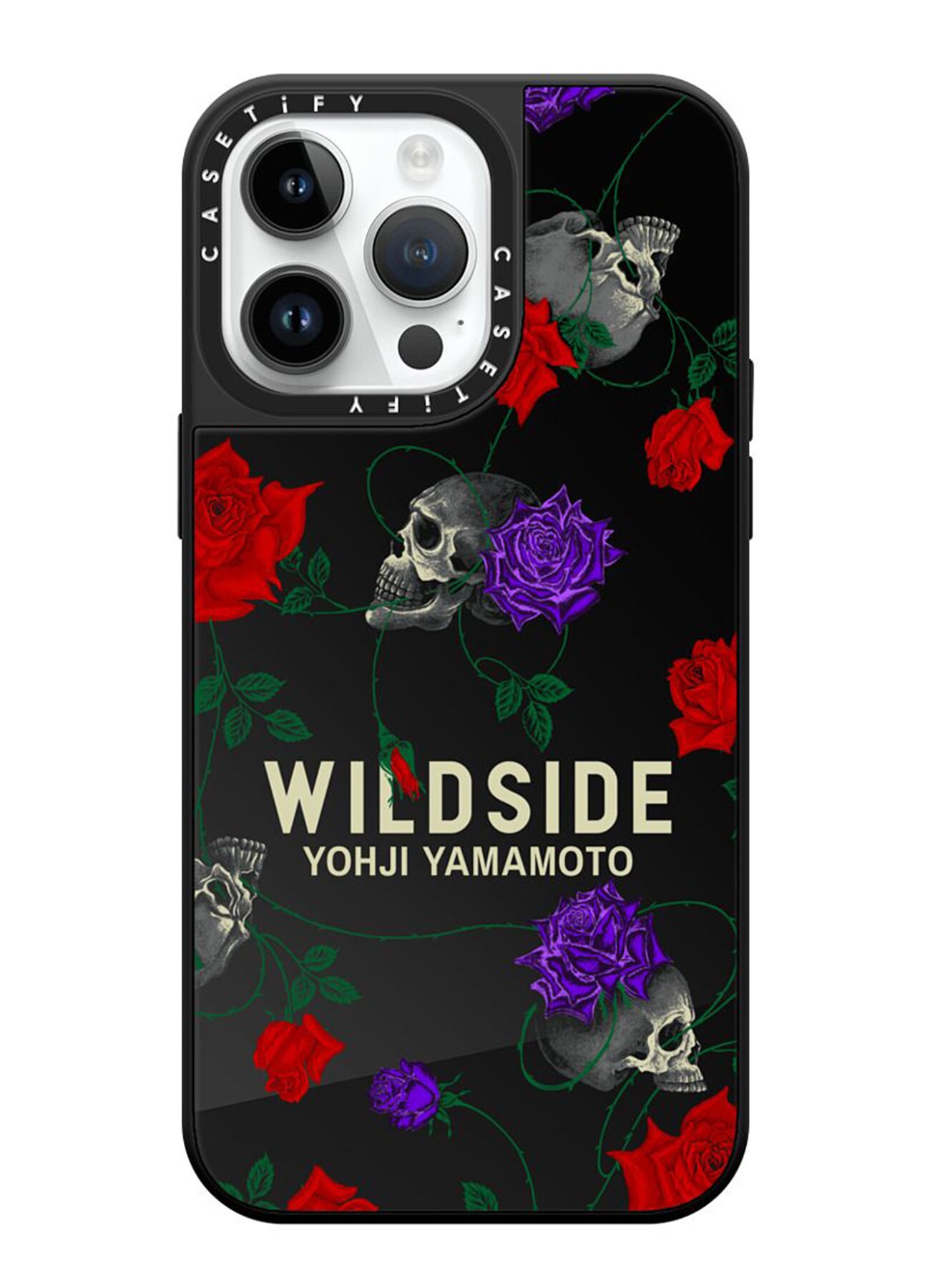 WILDSIDE×CASETiFY SKULL & ROSE iPhone case(Mirror/Black)_1
