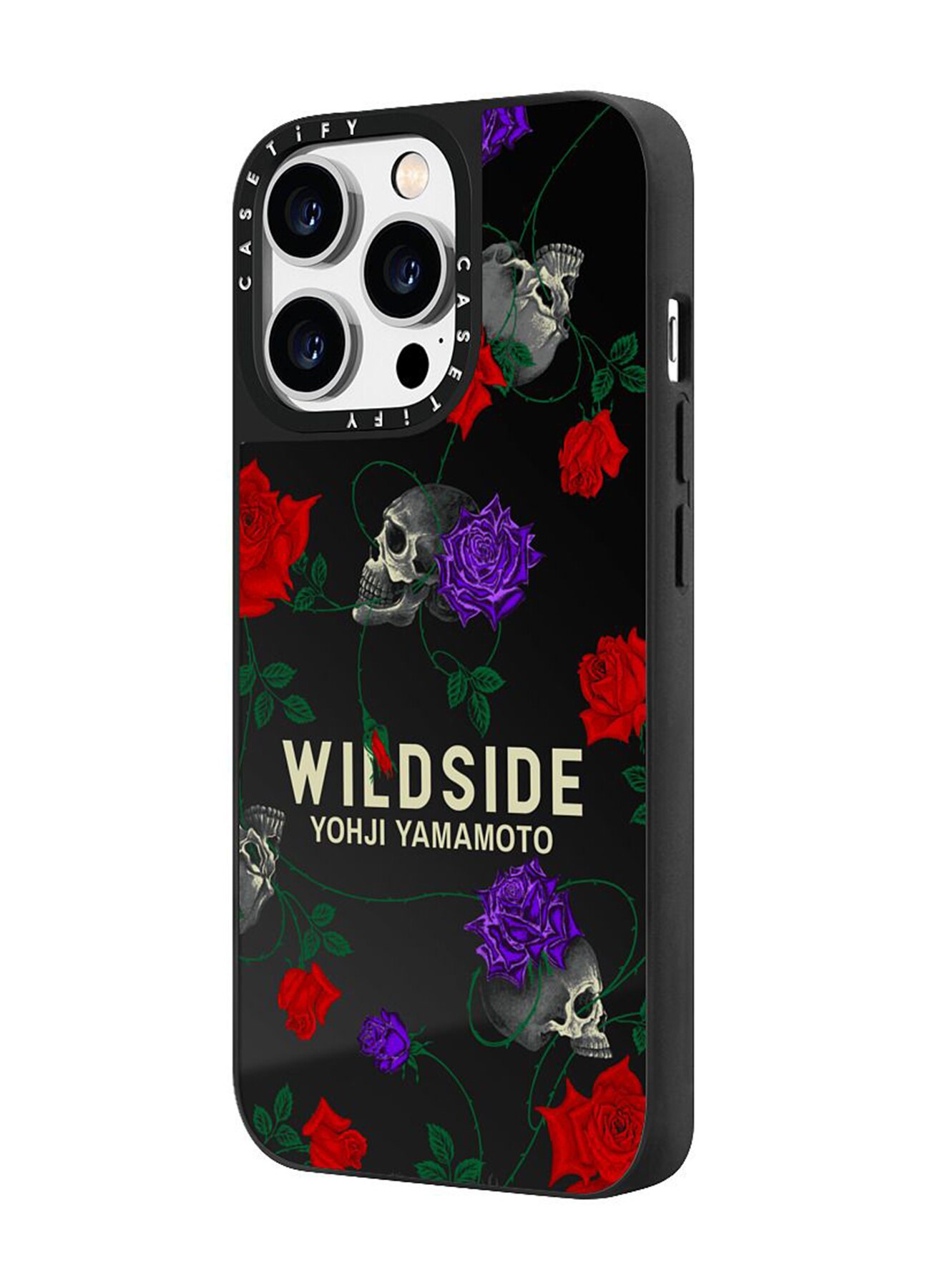 WILDSIDE×CASETiFY SKULL & ROSE iPhone case(Mirror/Black)_2