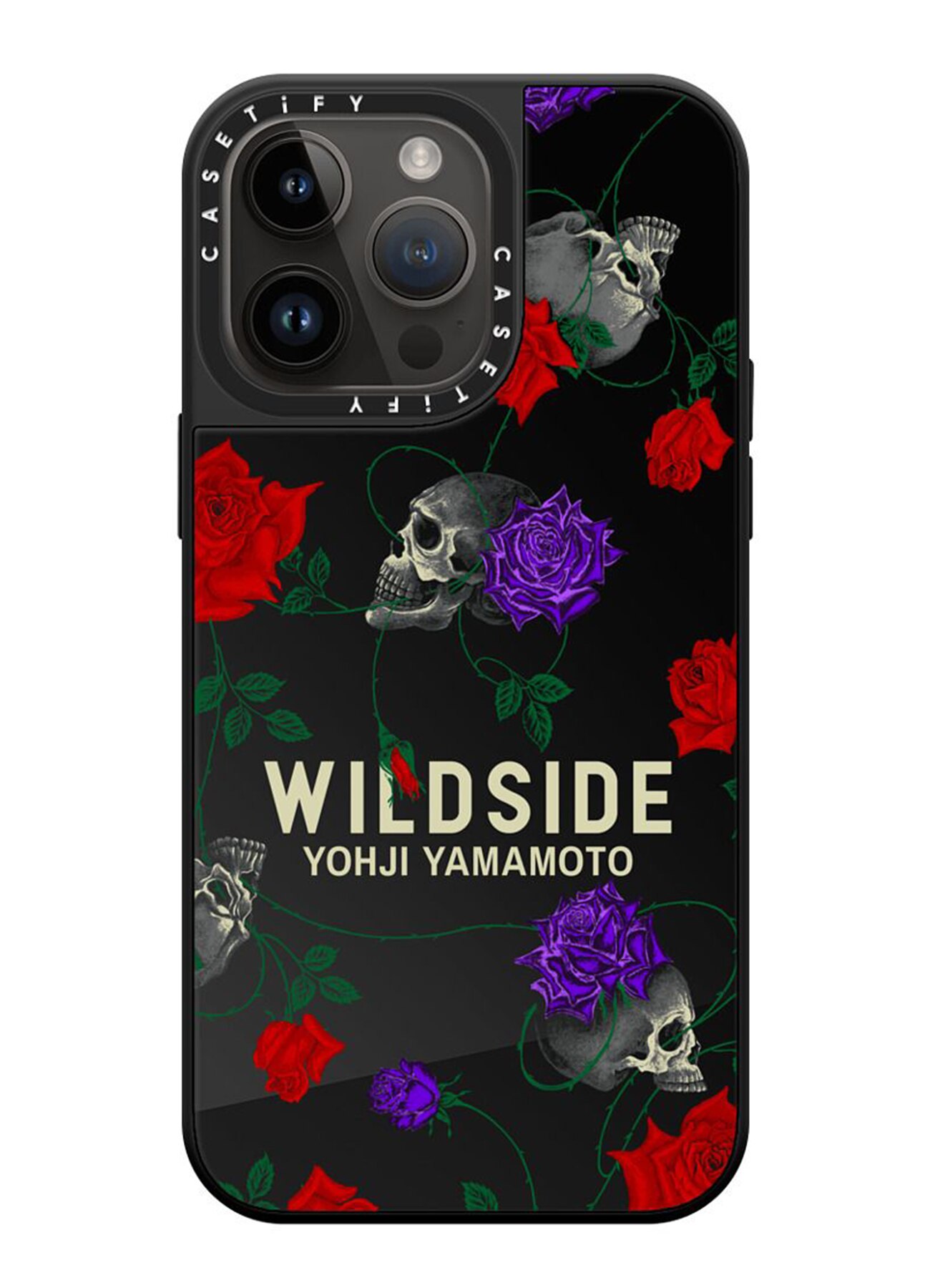WILDSIDE×CASETiFY SKULL & ROSE iPhone case(Mirror/Black)_4