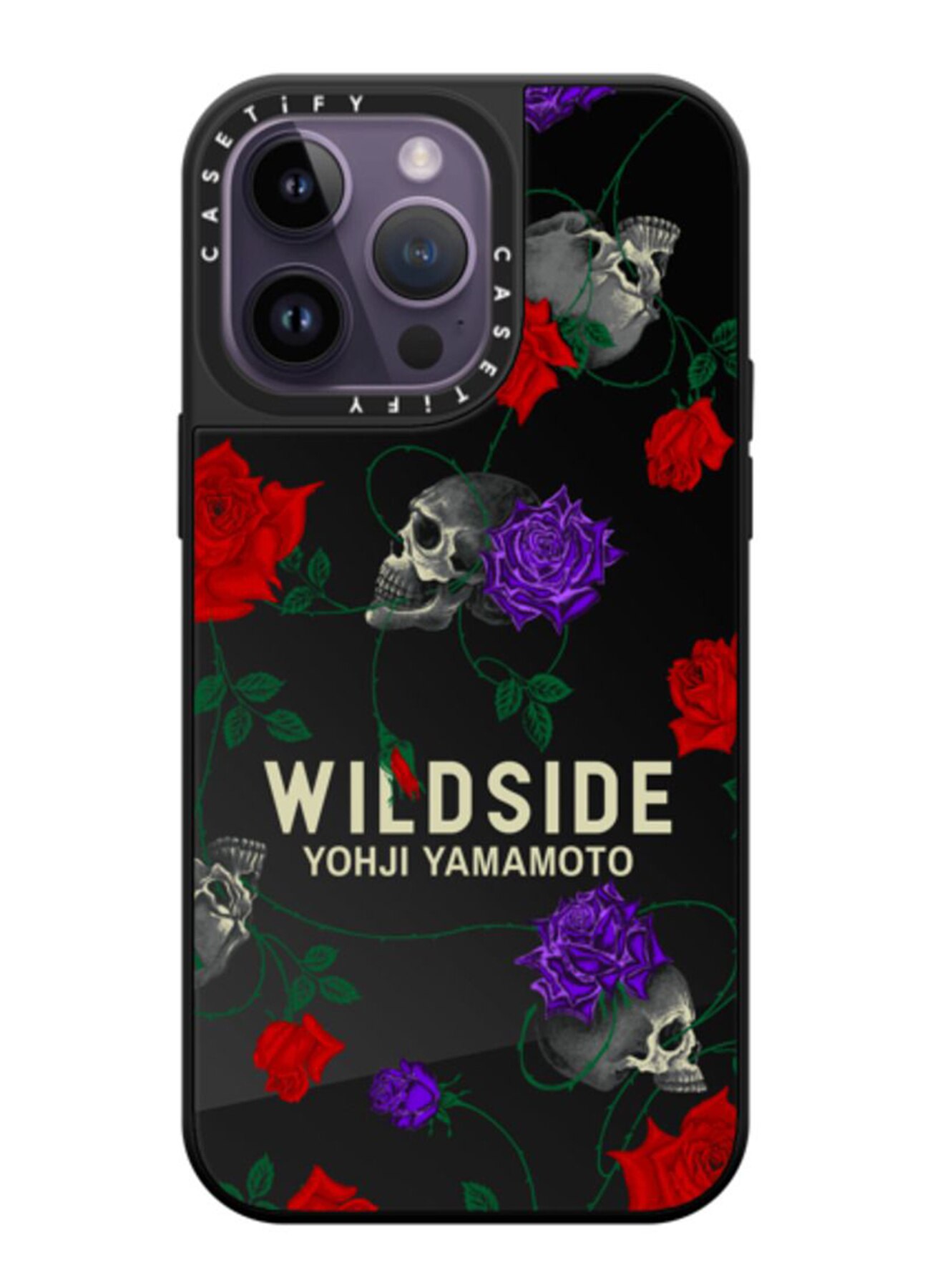 WILDSIDE×CASETiFY SKULL & ROSE iPhone case(Mirror/Black)_5