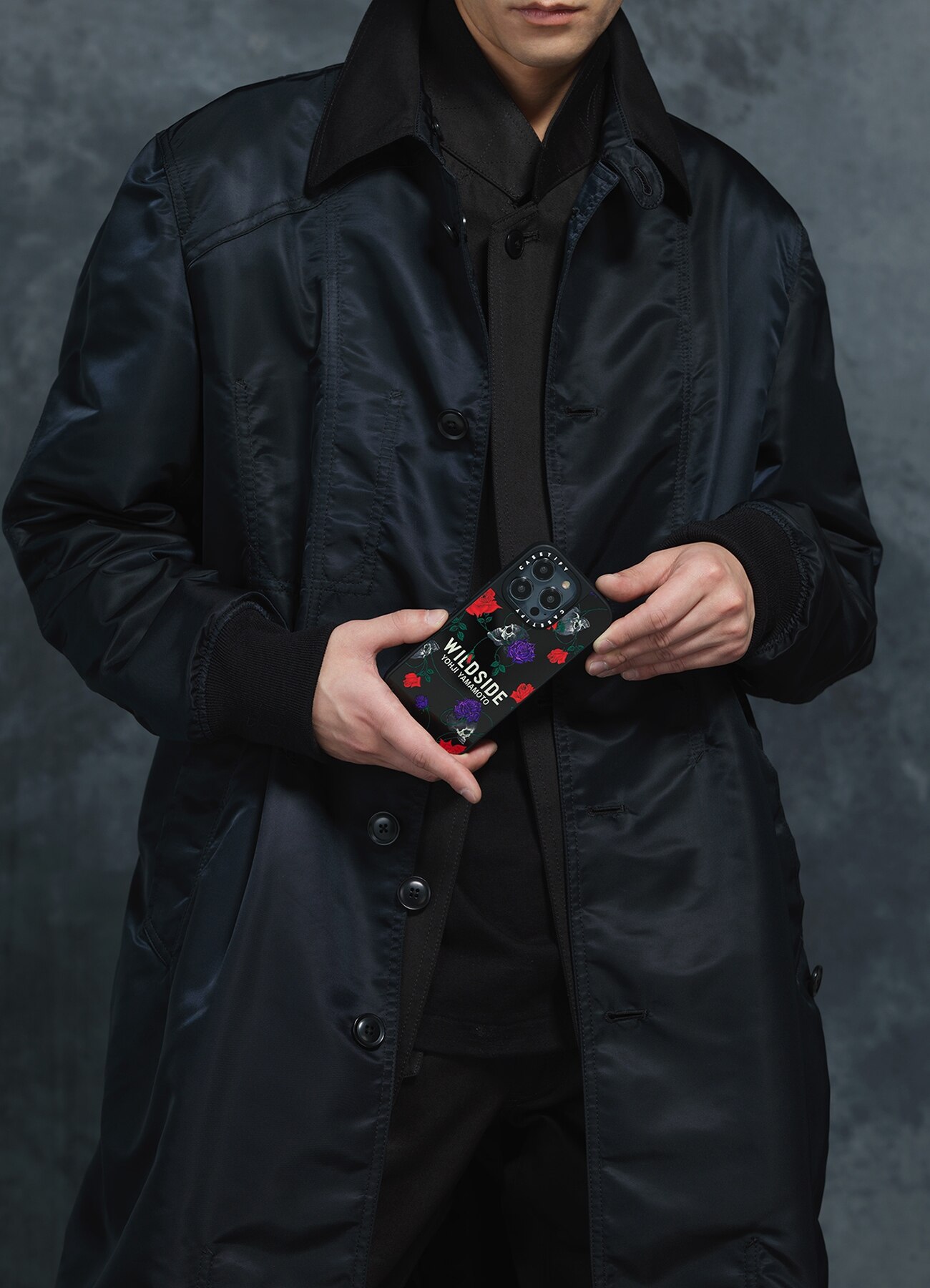 WILDSIDE×CASETiFY SKULL & ROSE iPhone case(Mirror/Black)_7