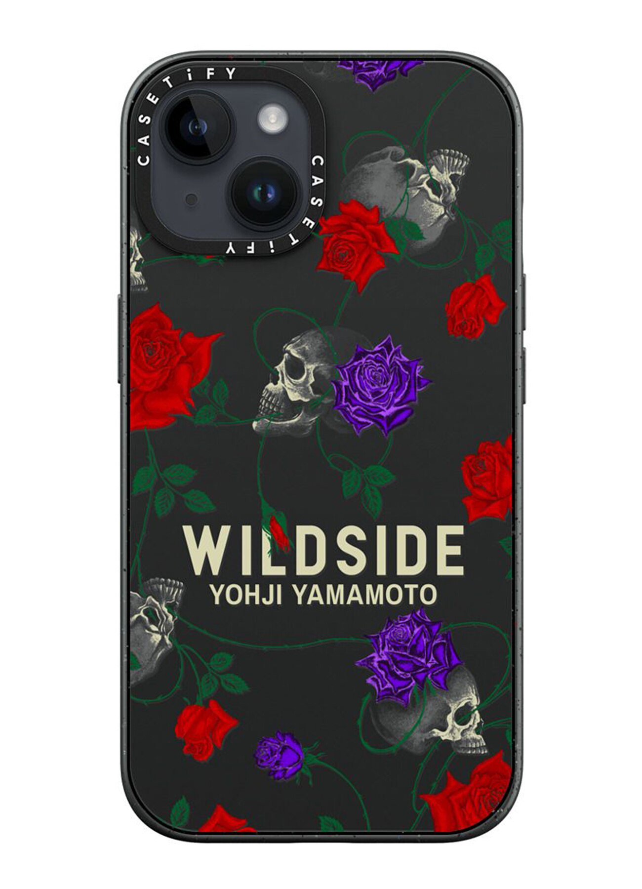 WILDSIDE ×CASETiFY SKULL & ROSE iPhone case(Matte Black)(iPhone 14