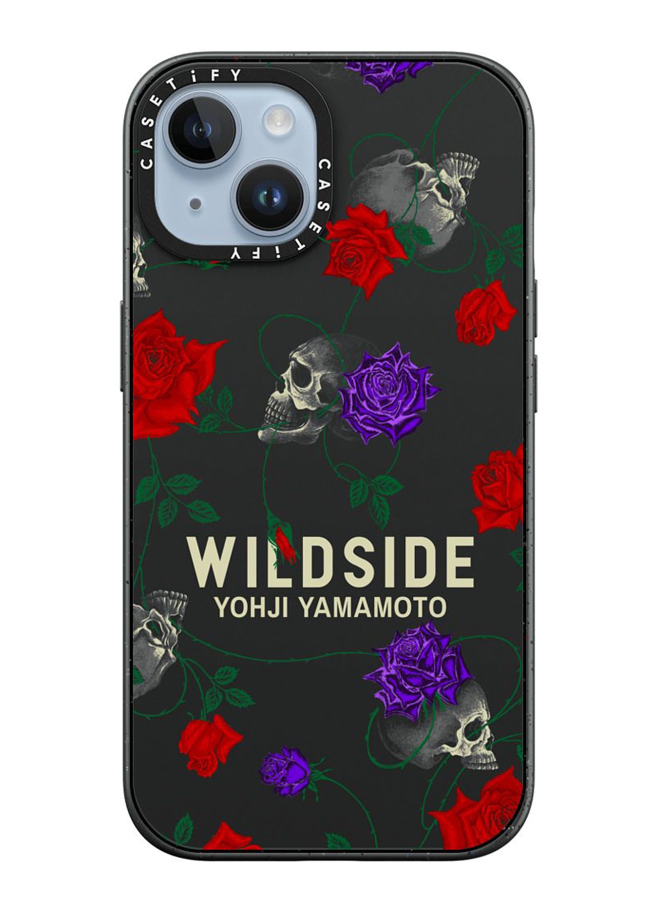 WILDSIDE ×CASETiFY SKULL & ROSE iPhone case(Matte Black)(iPhone 14