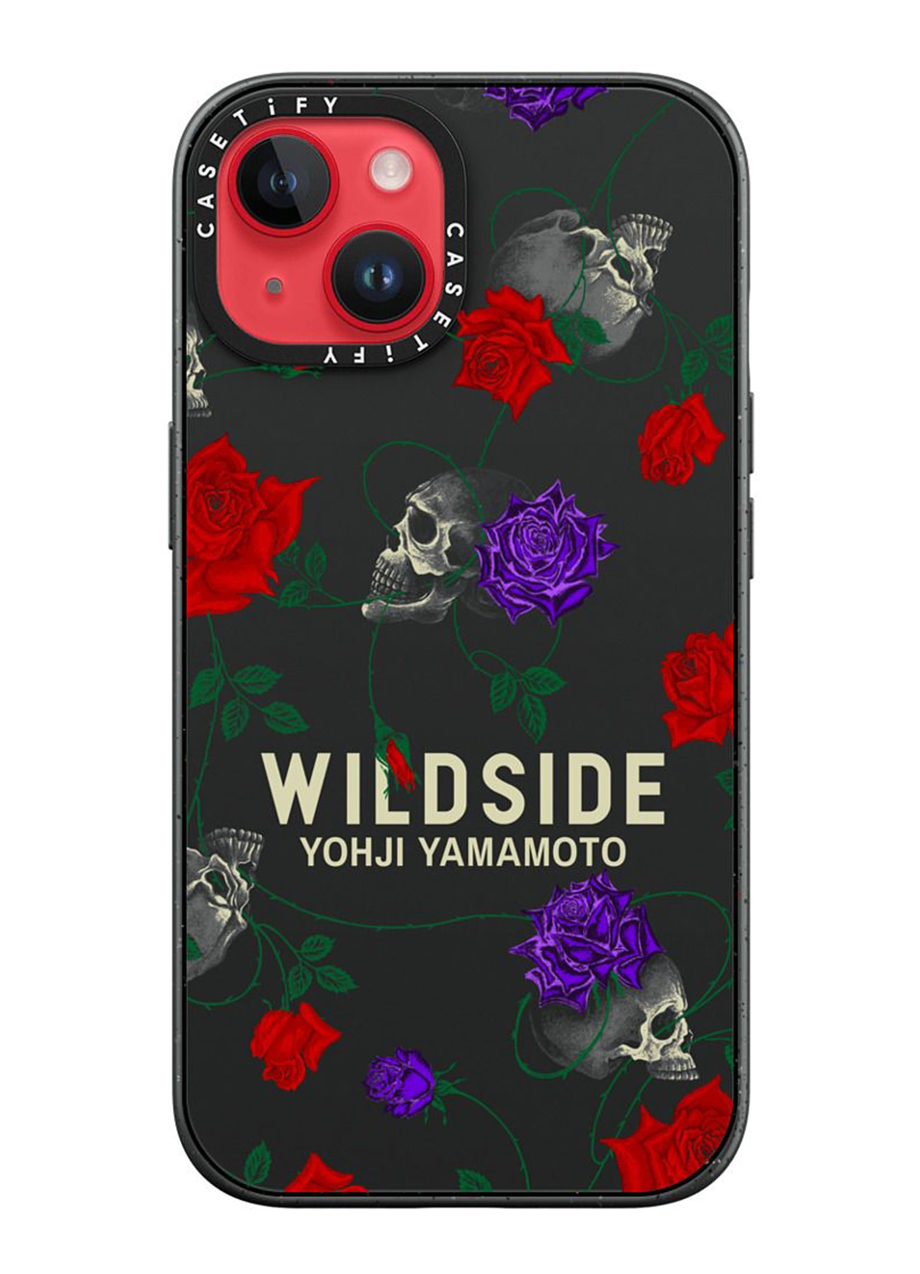 WILDSIDE×CASETiFY SKULL & ROSE iPhone case(Matte Black)