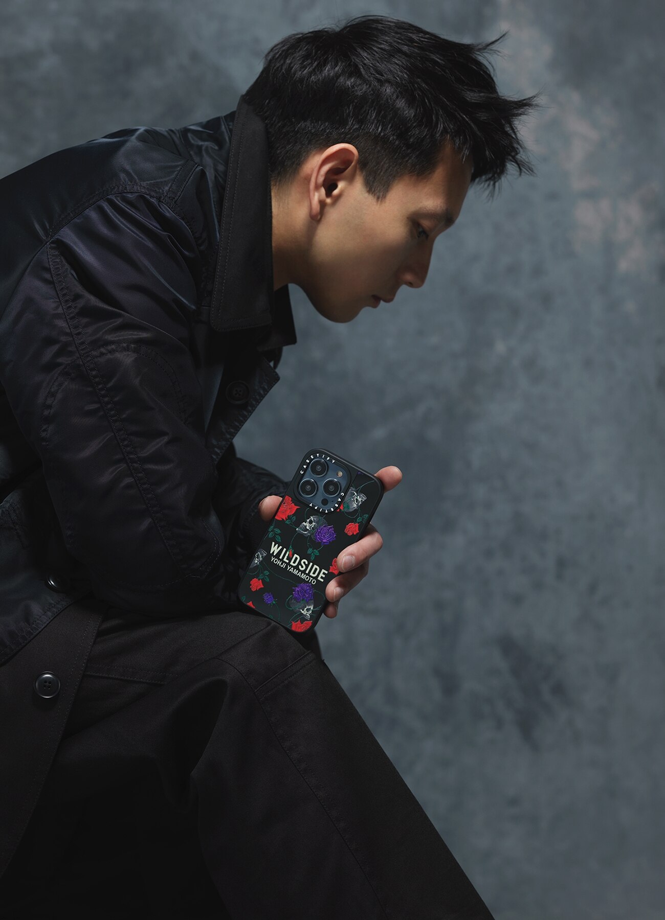 WILDSIDE×CASETiFY SKULL & ROSE iPhone case(Matte Black)_6