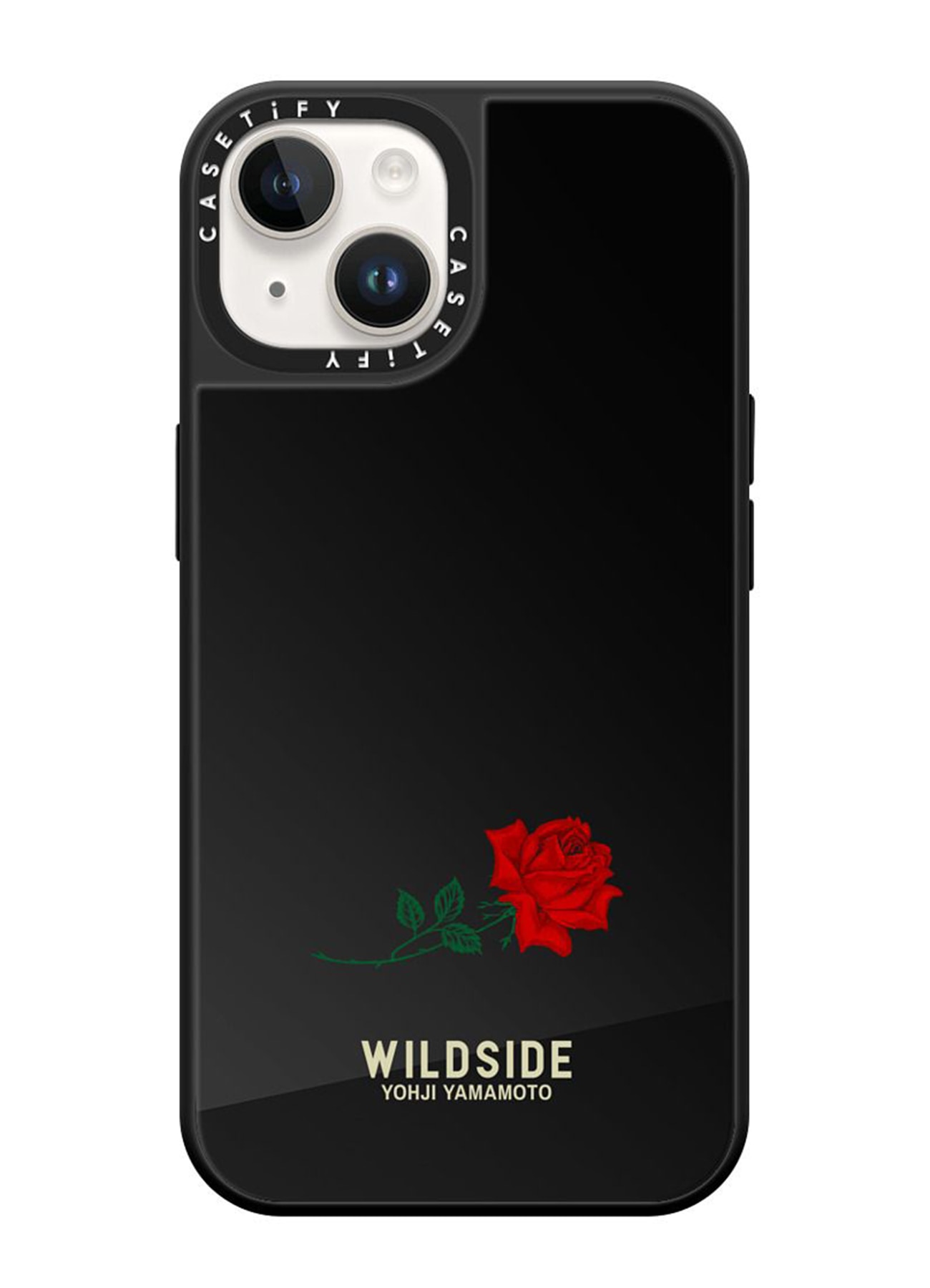 WILDSIDE CASETiFY ROSE iPhone case Mirror Black