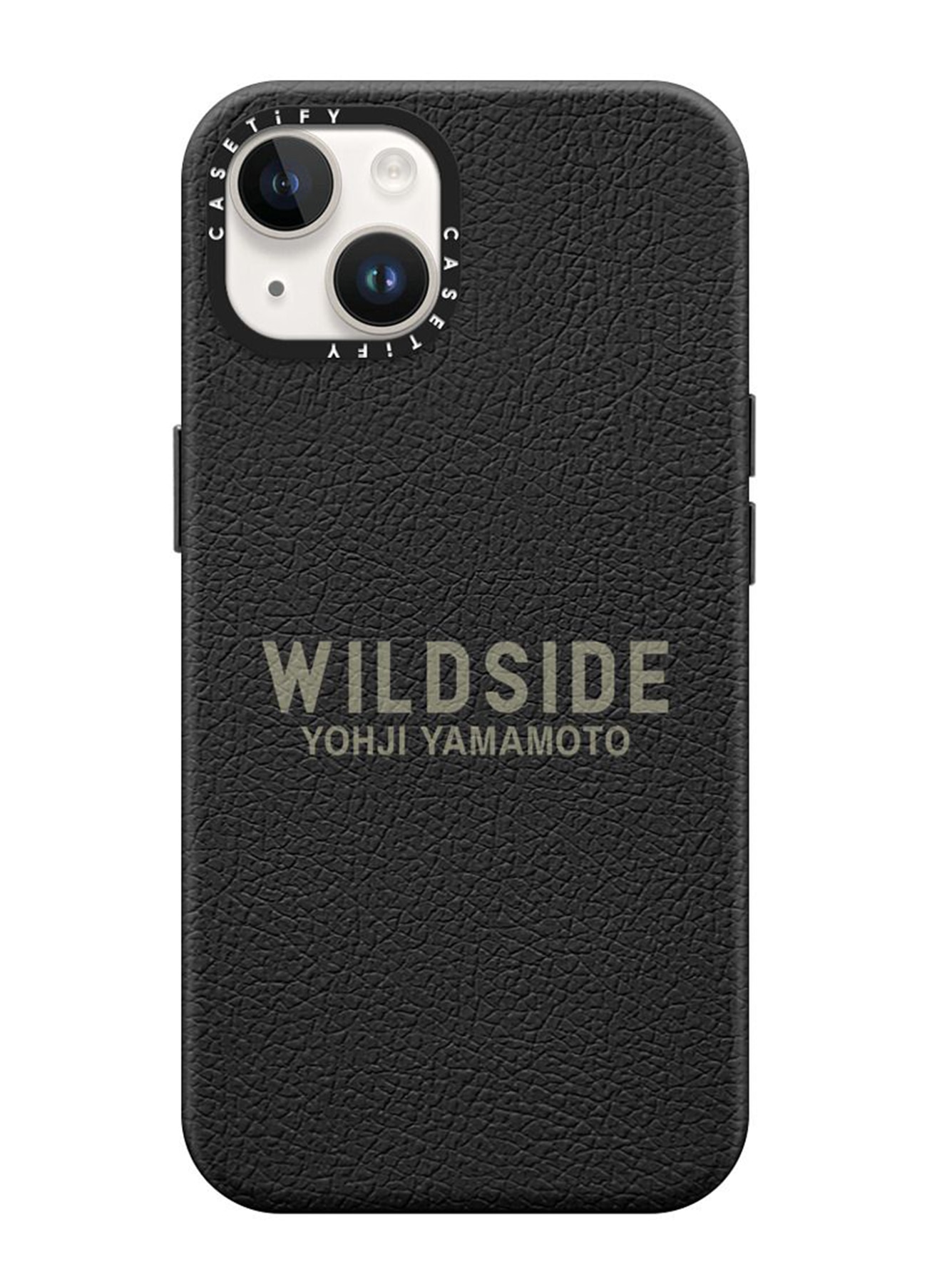 WILDSIDE x CASETiFY LOGO iPhone case (Leather/Jet Black)