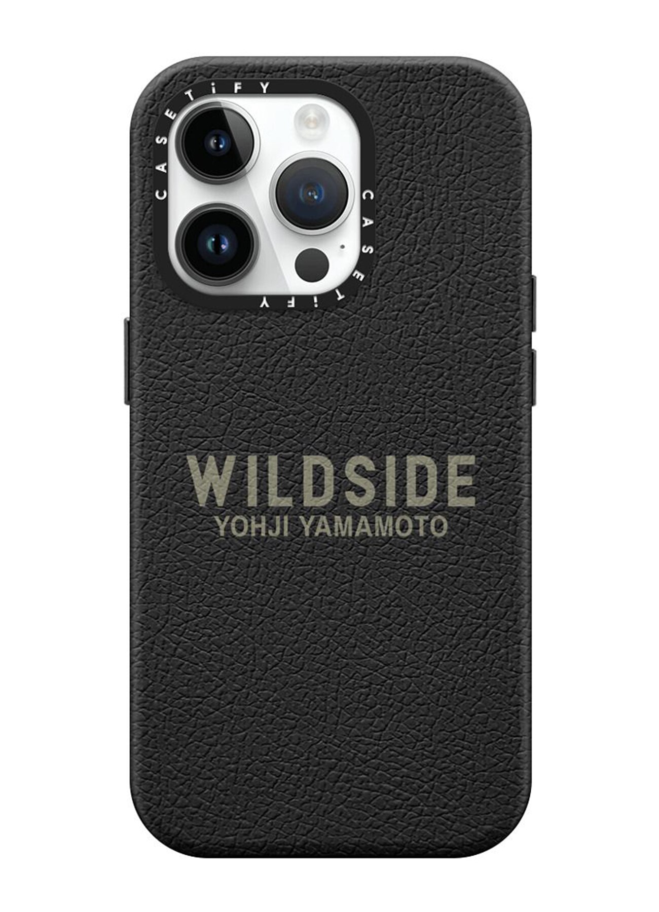 WILDSIDE x CASETiFY LOGO iPhone case(Leather/Jet Black)_1