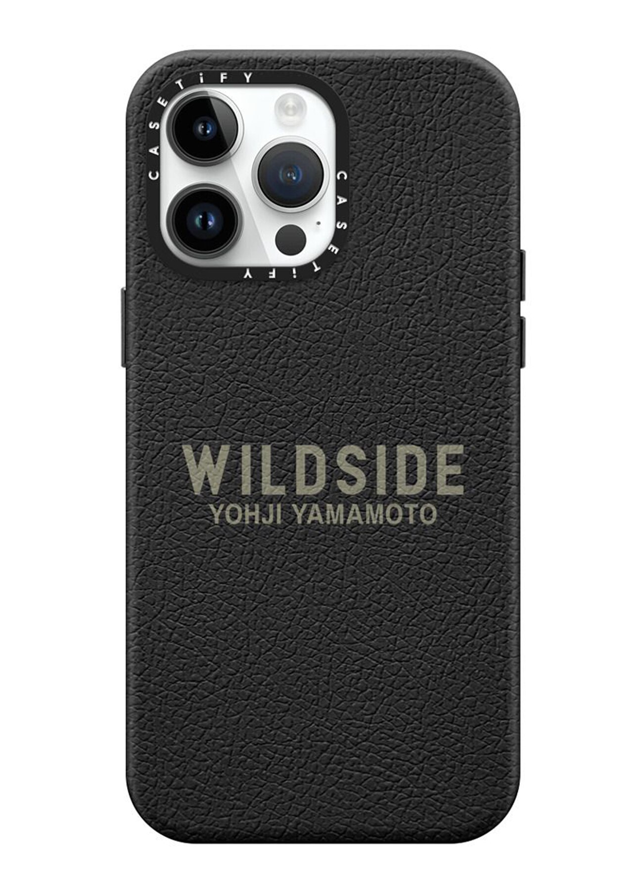 WILDSIDE x CASETiFY LOGO iPhone case(Leather/Jet Black)_1