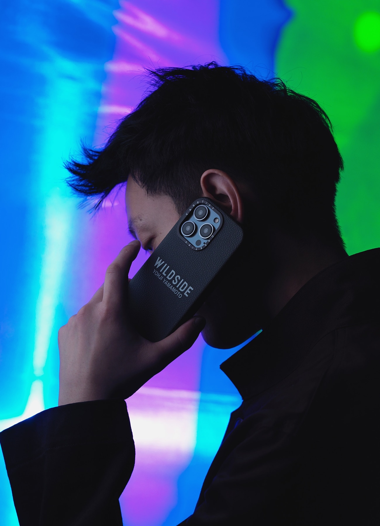 WILDSIDE x CASETiFY LOGO iPhone case (Leather/Jet Black)_10