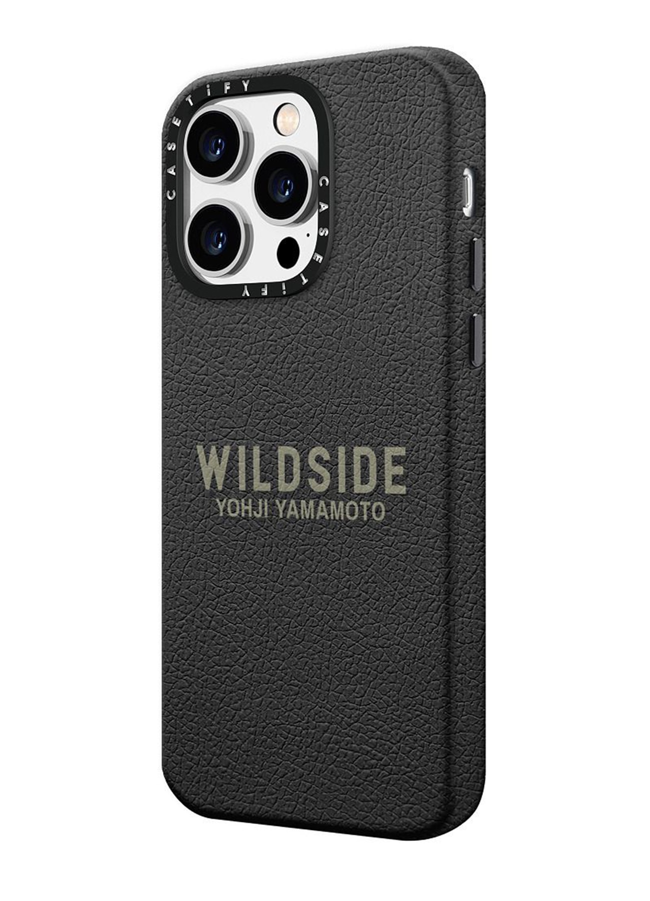 WILDSIDE x CASETiFY LOGO iPhone case(Leather/Jet Black)_2