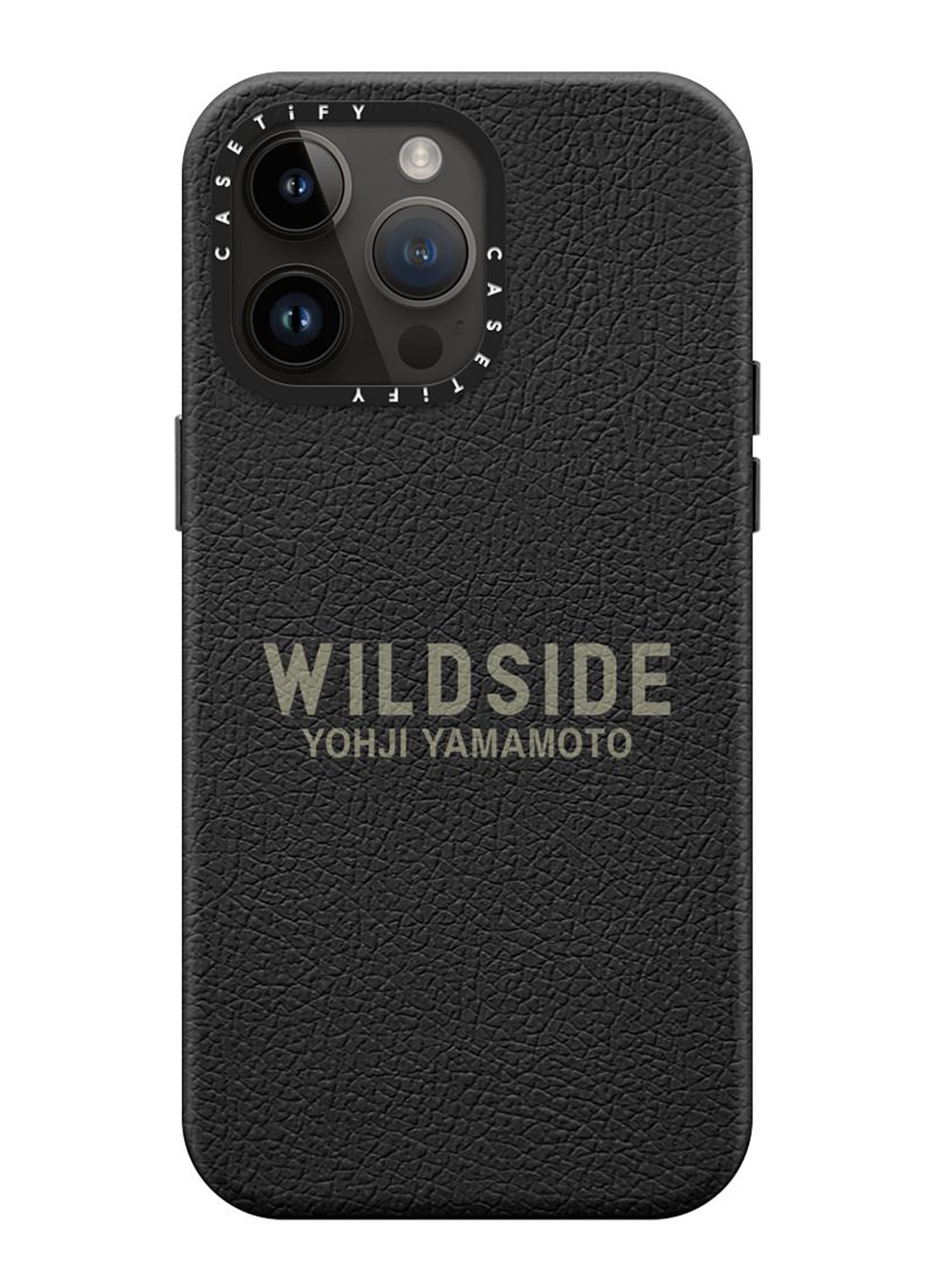 WILDSIDE x CASETiFY LOGO iPhone case(Leather/Jet Black)_4