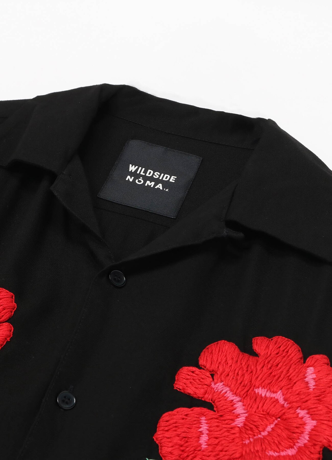 WILDSIDE × NOMA t.d. HAND EMBROIDERY Shirt(M BLACK): NOMAbloc
