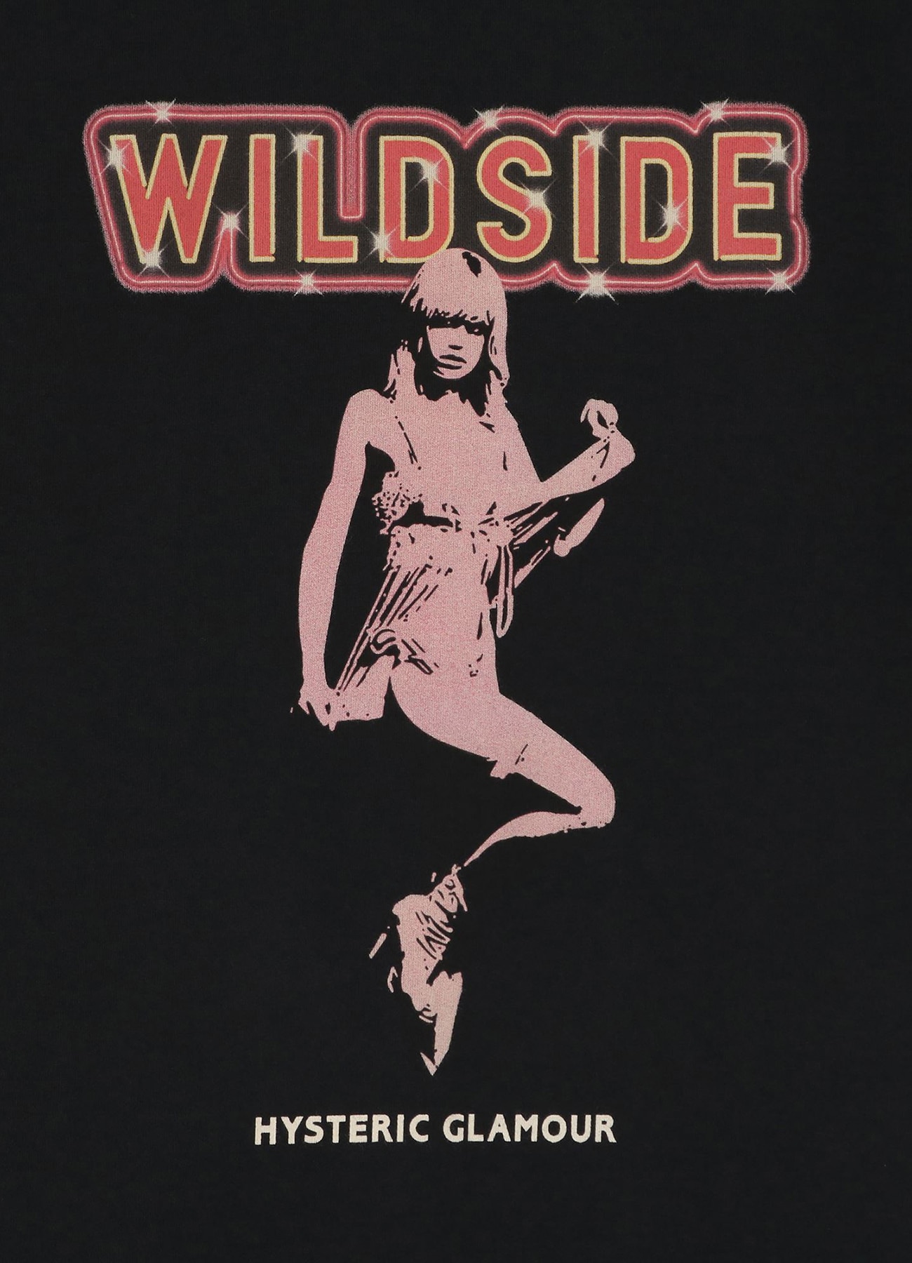 WILDSIDE × HYSTERIC GLAMOUR ”GOODNIGHT LADIES” T-shirt(M BLACK