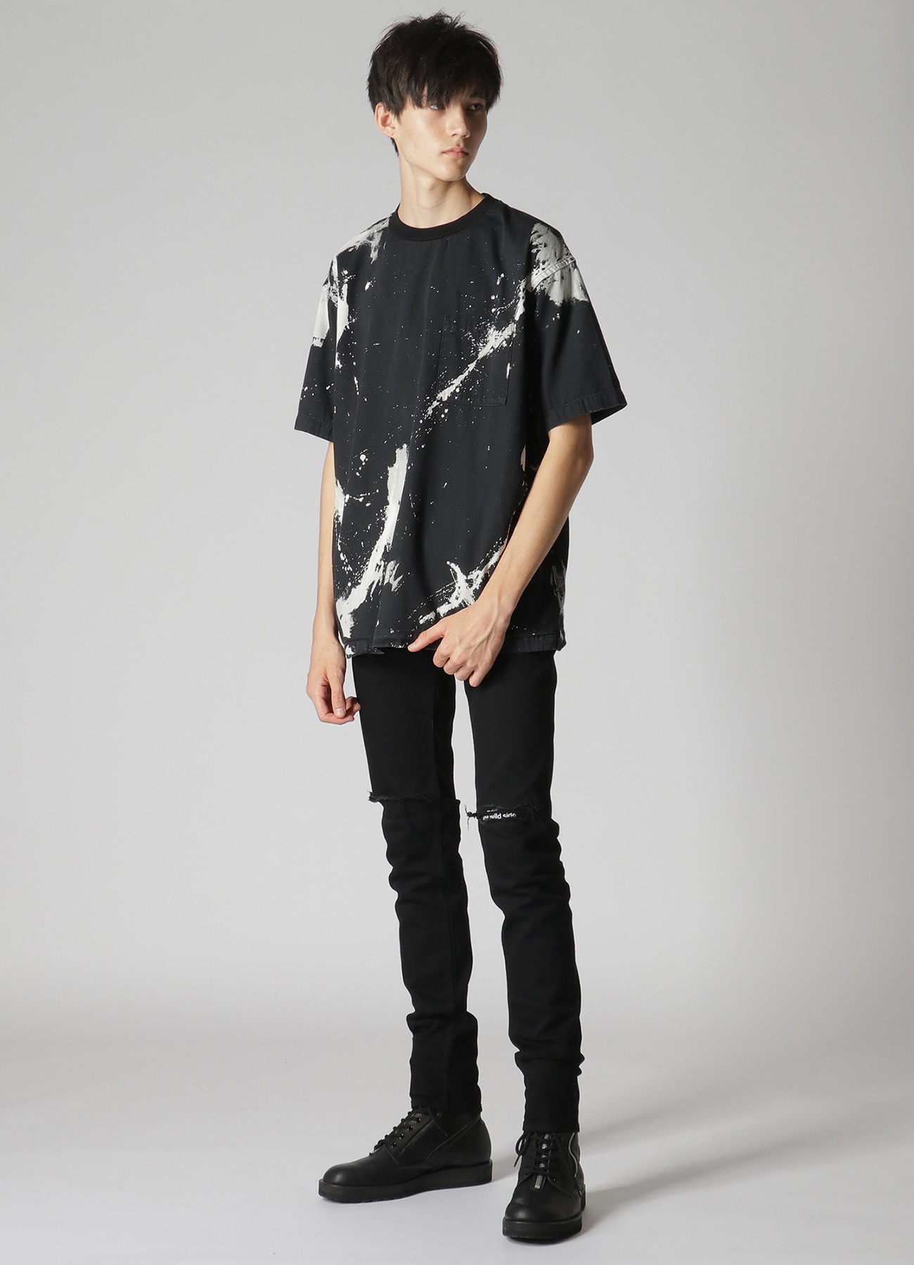 WILDSIDE × MINEDENIM BD Bleachout Denim T-shirt_7