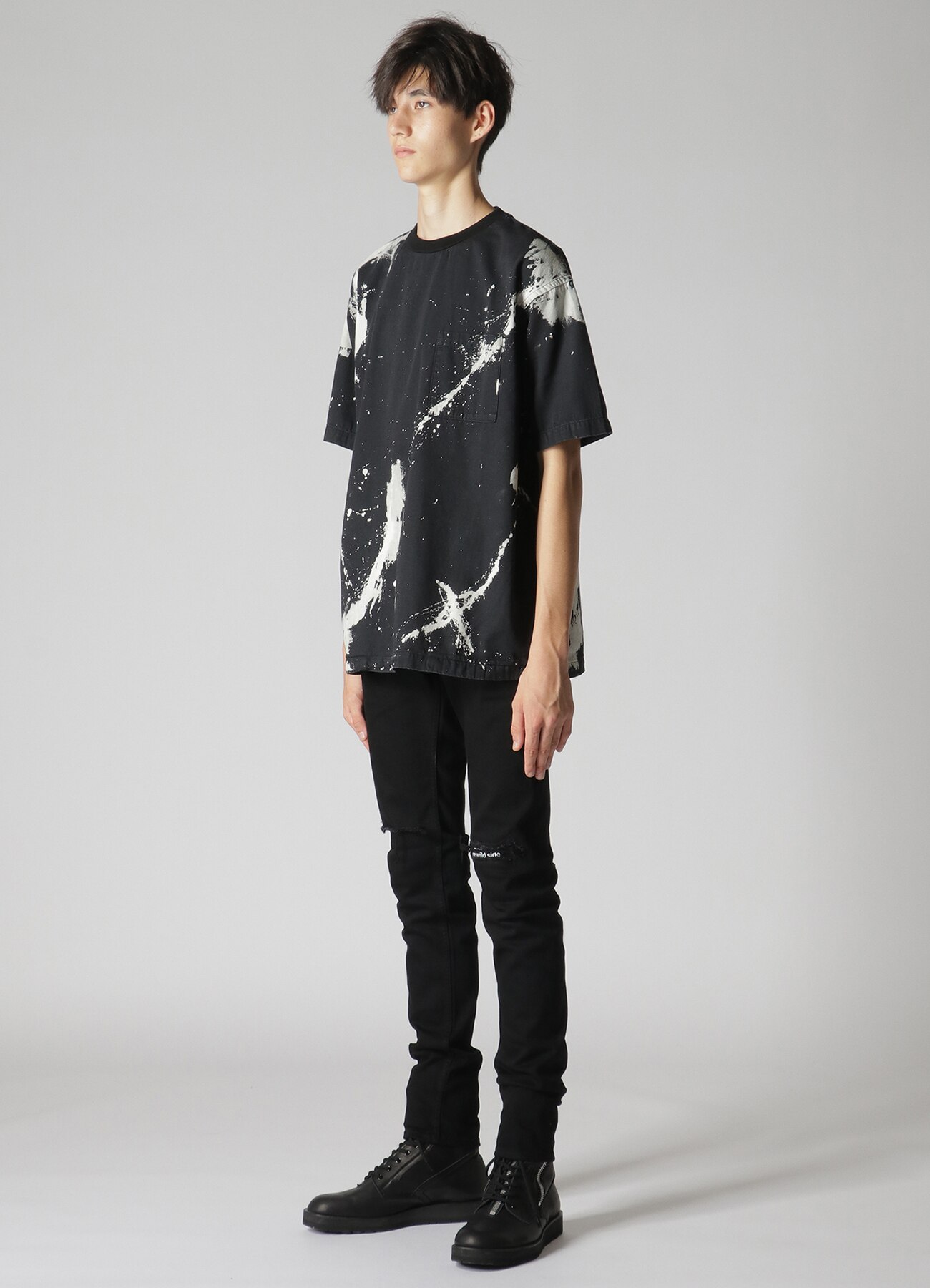 WILDSIDE × MINEDENIM BD Bleachout Denim T-shirt_8