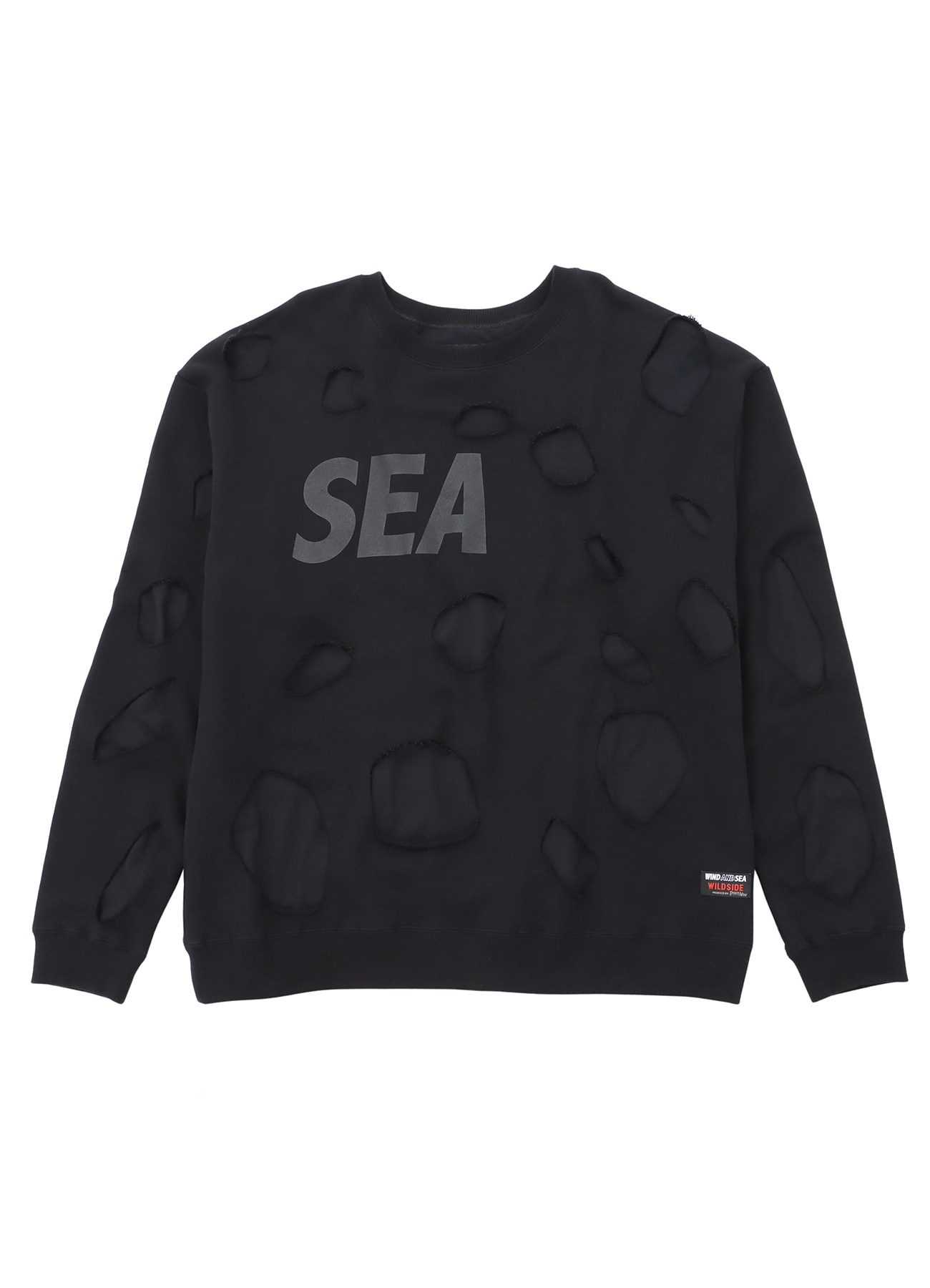 Wind and sea SEA Logo Sweat Black-