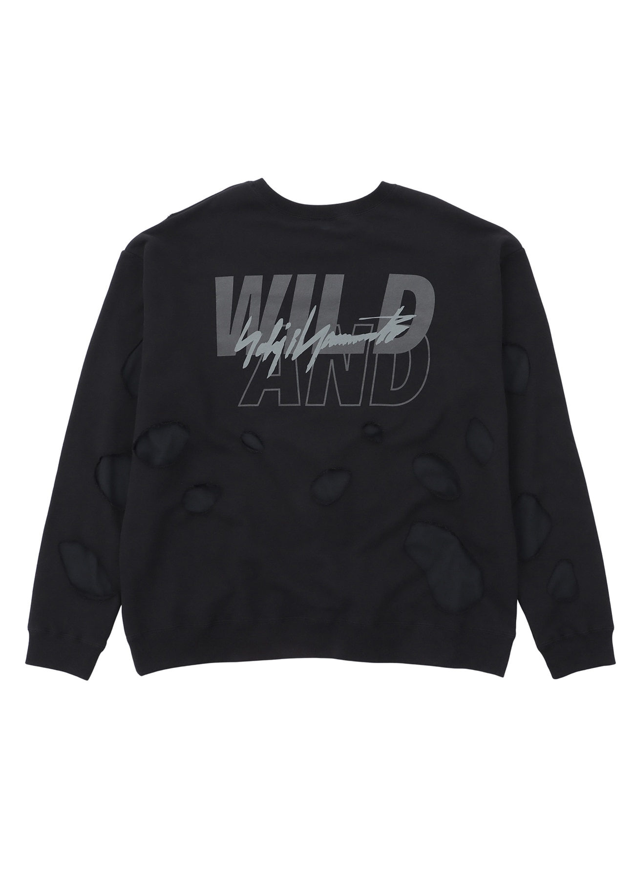WILDSIDE × WIND AND SEA Damage Cutting Sweat Shirt(S BACK): WIND