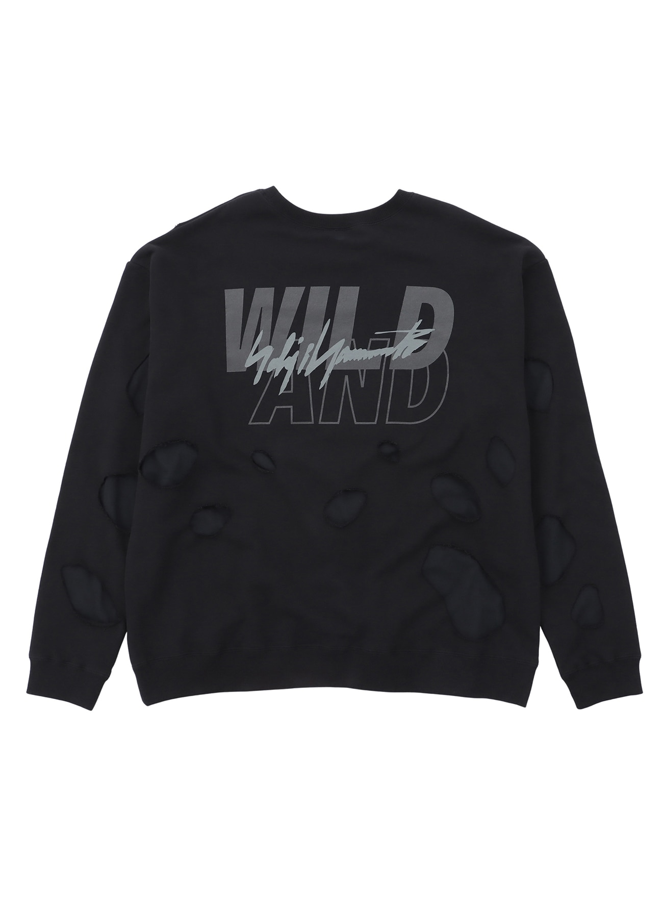 WINDANDSEA DAMAGED CREW NECK L ネイビー - ファッション