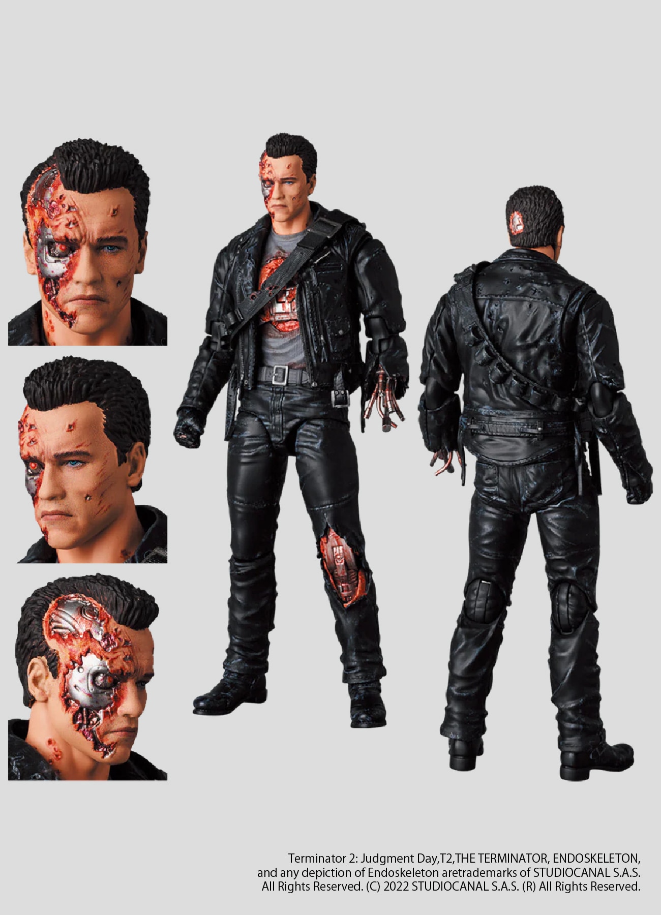 [29 Aug 12:00 JST release] MAFEX T-800 (T2:BATTLE DAMAGE Ver.)_2