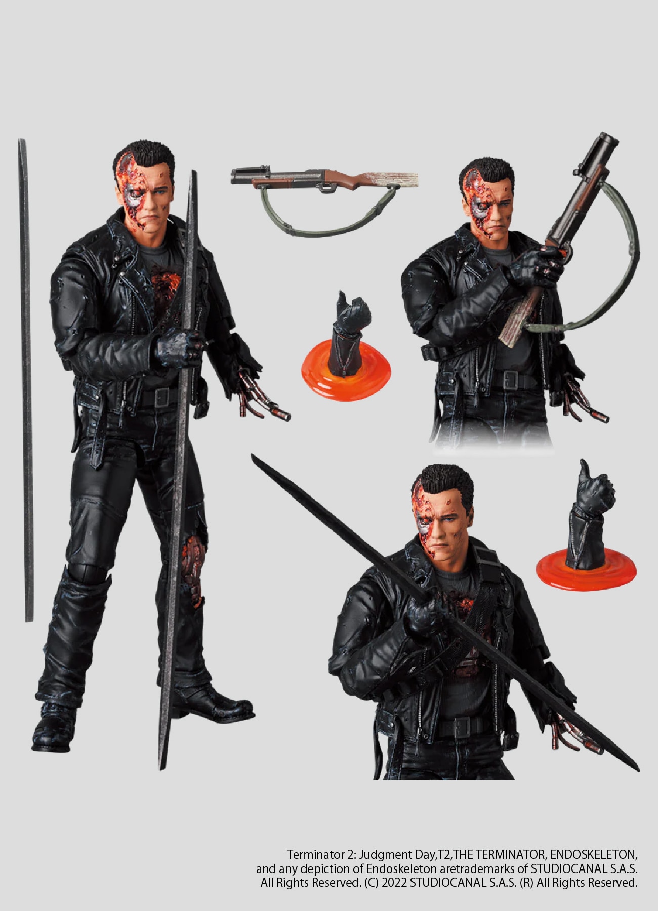 [29 Aug 12:00 JST release] MAFEX T-800 (T2:BATTLE DAMAGE Ver.)_3