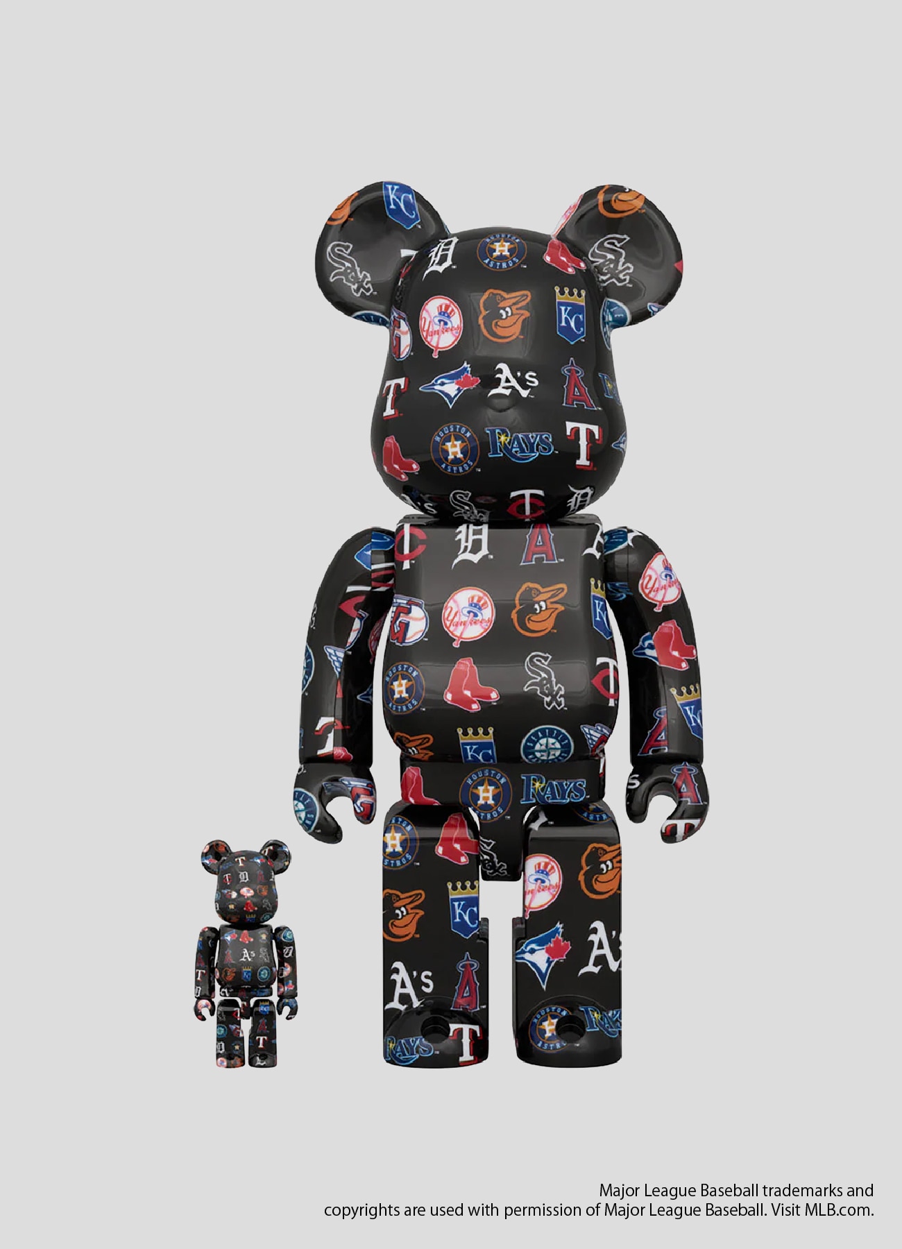 BE@RBRICK AMERICAN LEAGUE(TM) BLACK Ver. 100％ & 400％
