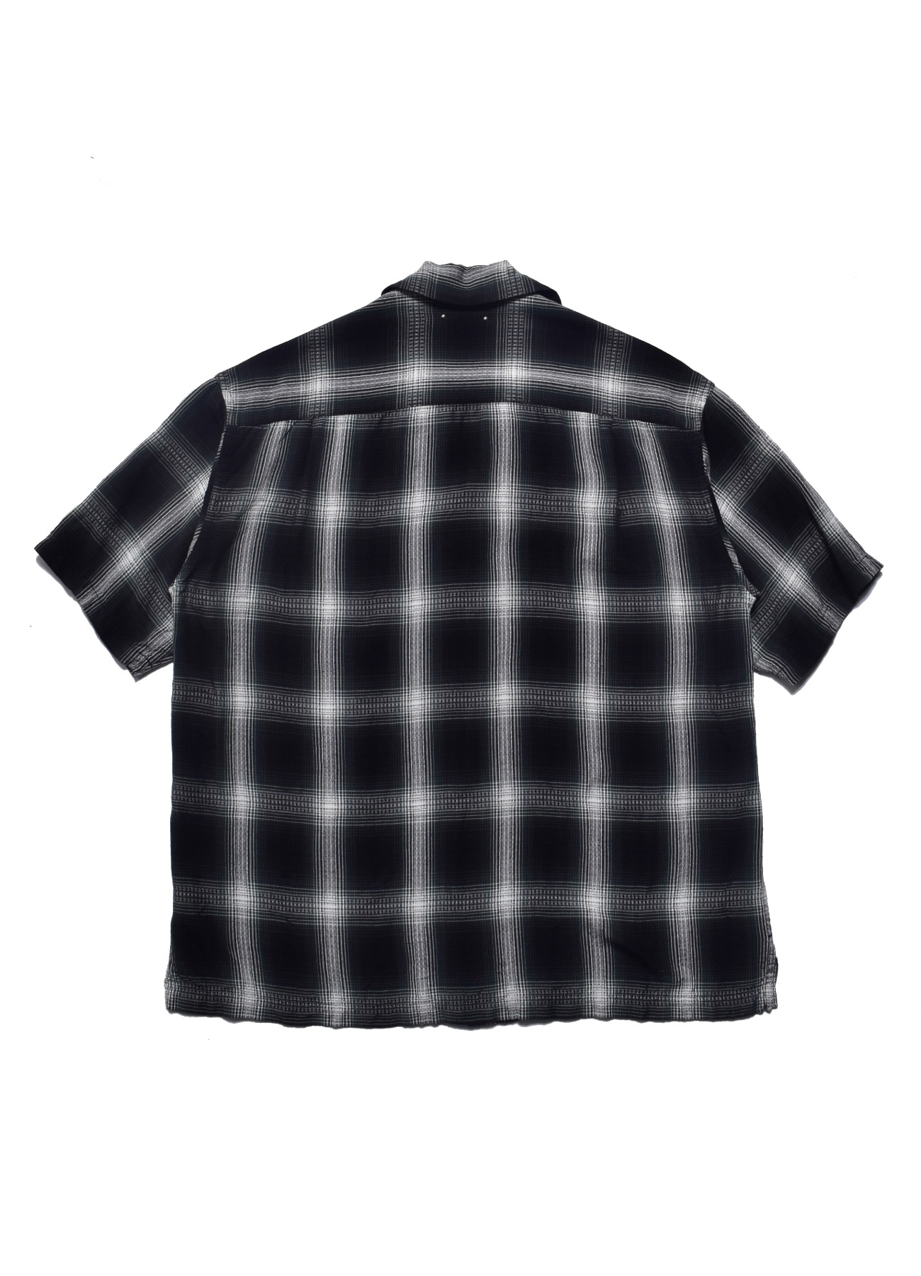 [16 May 12:00 JST release] Rayon Dobby Plaid S.S Open Collar SH_2