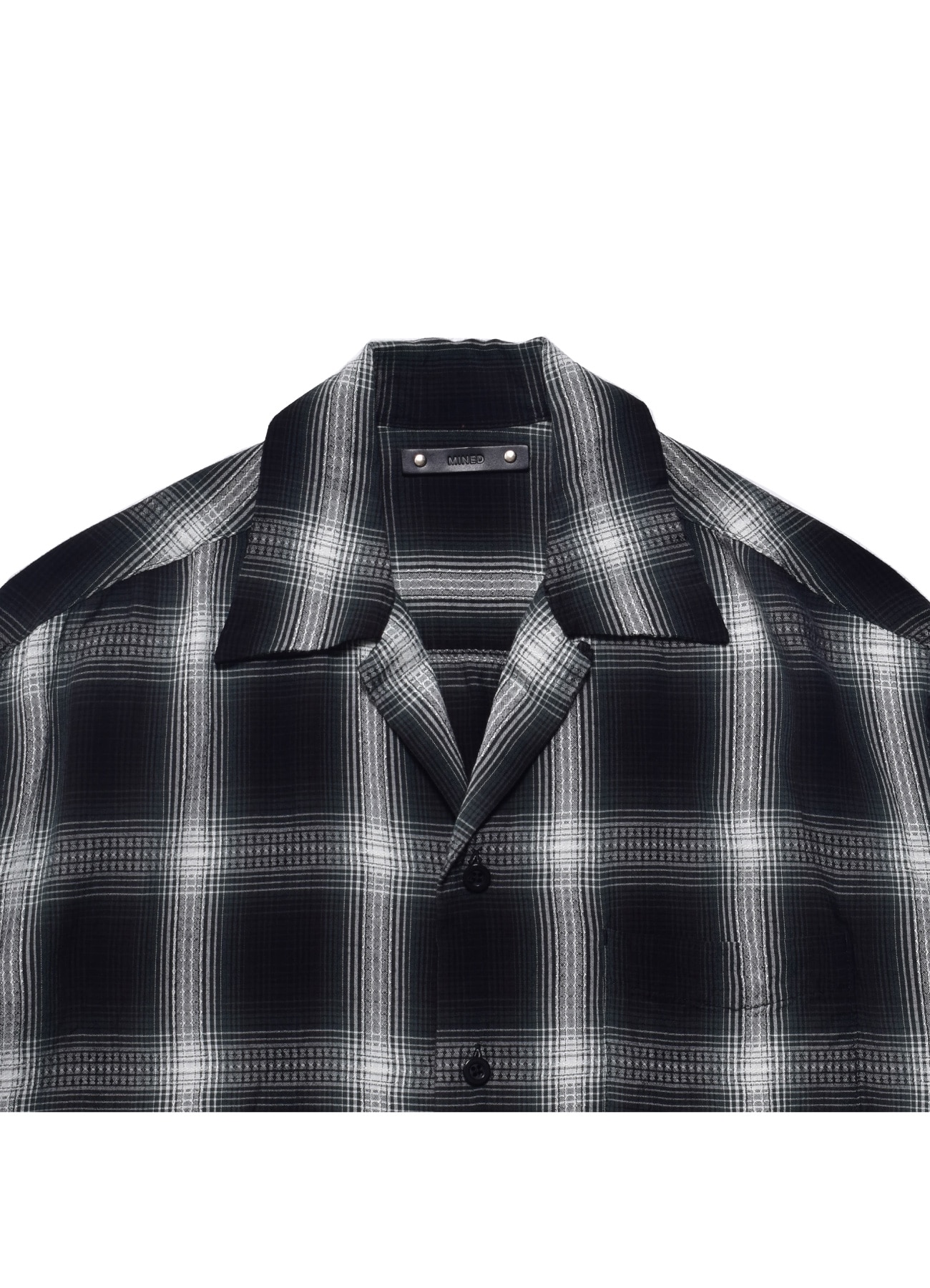 [16 May 12:00 JST release] Rayon Dobby Plaid S.S Open Collar SH_3