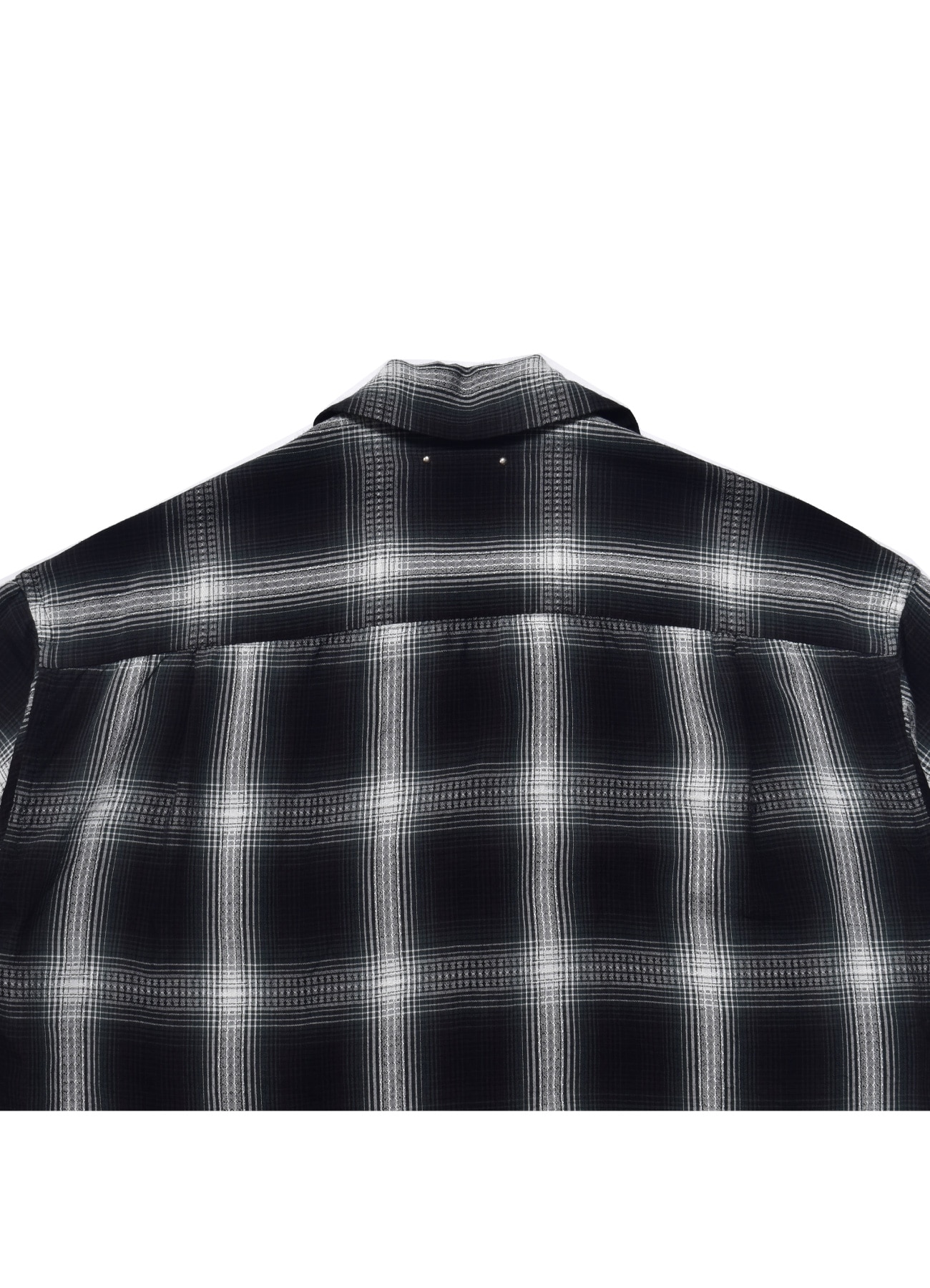 [16 May 12:00 JST release] Rayon Dobby Plaid S.S Open Collar SH_4