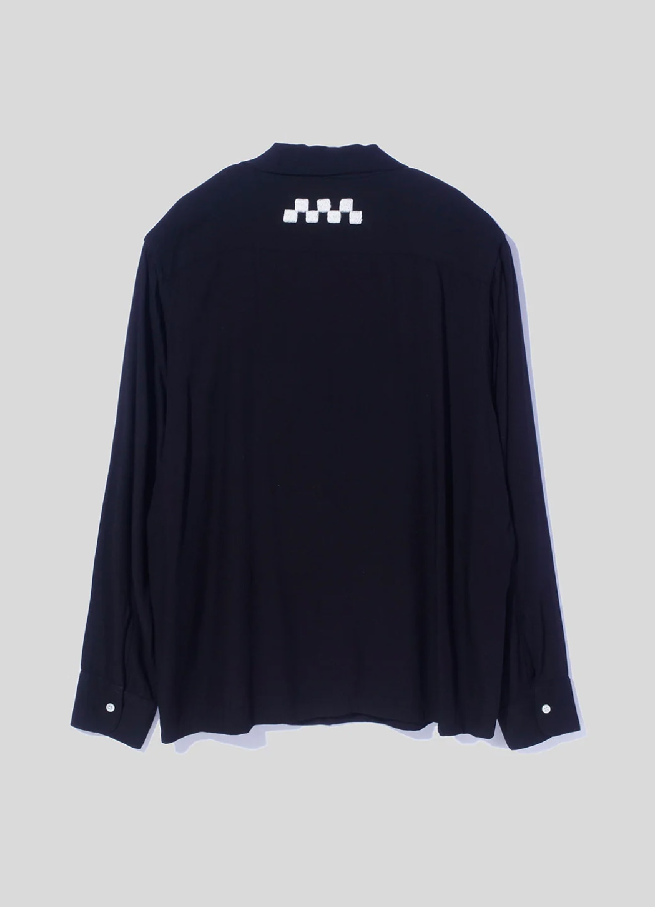 [28 Feb 12:00 JST release]Checker Embroidery Open Collar Shirt_2