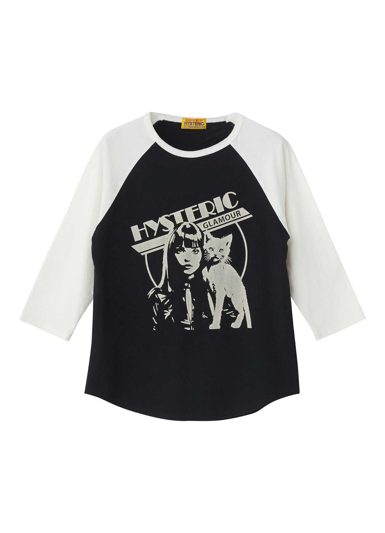 HYSTERIC WOMAN CAT Three Quarter Sleeve T-shirt