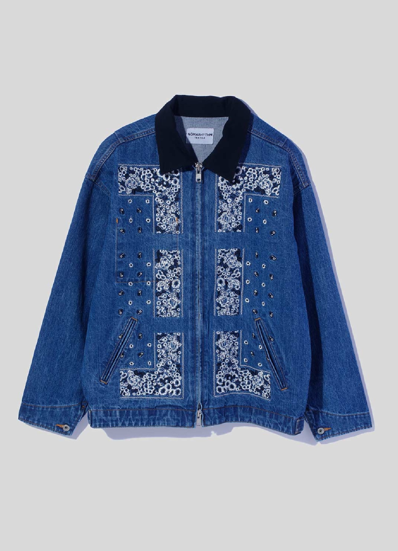 [28 Feb 12:00 JST release]Bandana Embroidery Denim Jacket