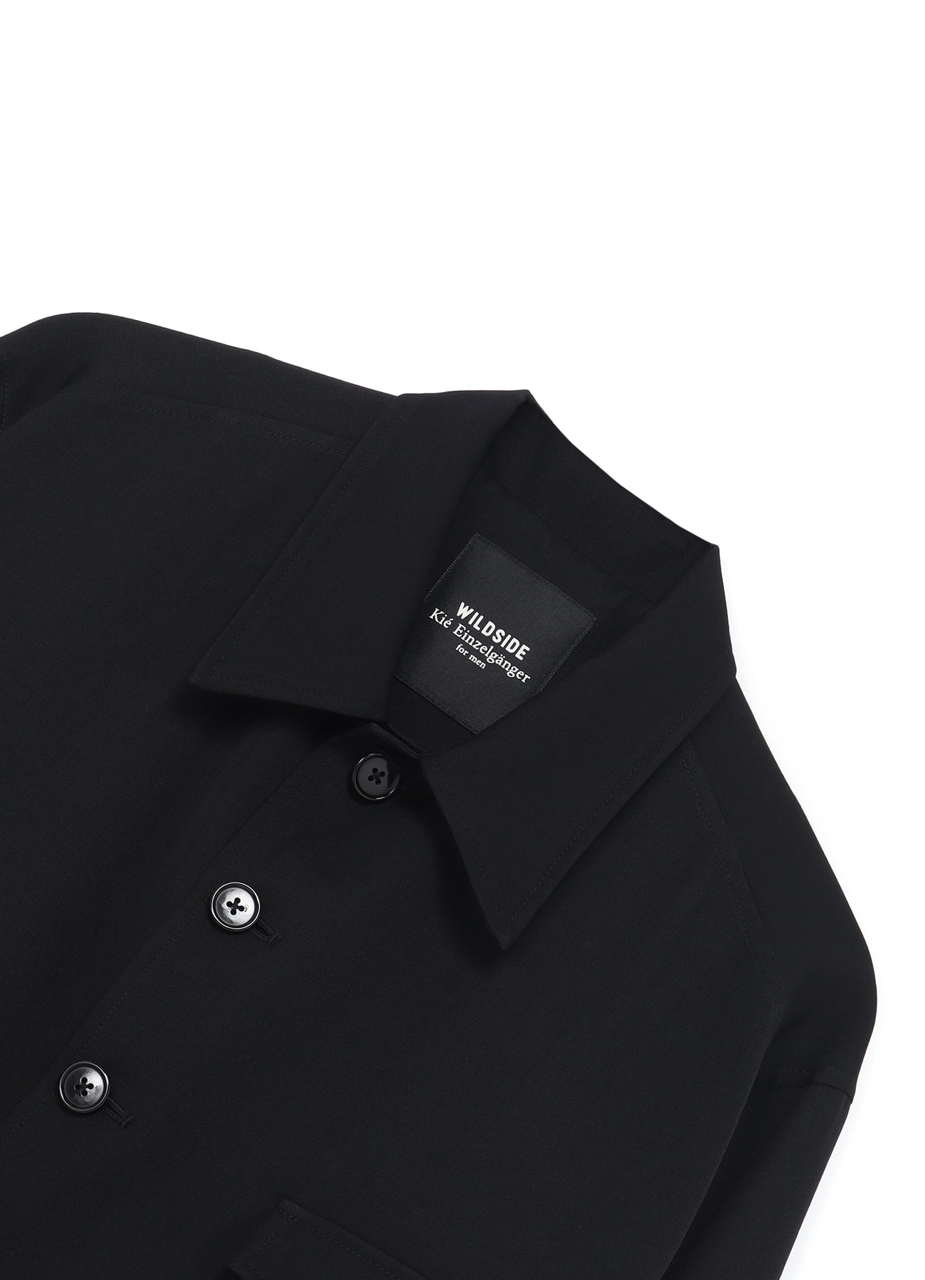 WILDSIDE × Kie Einzelganger BLACK): YOHJI Shirt(FREE Pajama YAMAMOTO [Official Wool SIZE Kie Gabardine Einzelaganger｜WILDSIDE