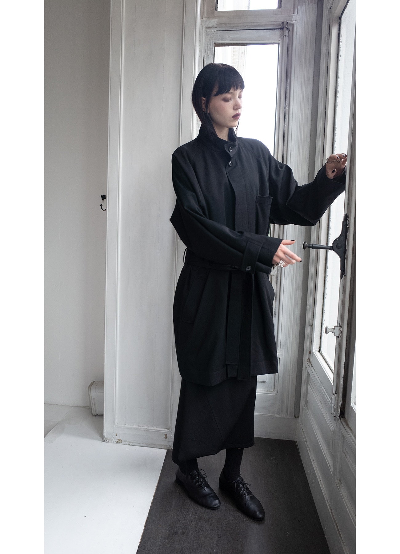 WILDSIDE × Kie Einzelganger Wool Gabardine Coat(FREE SIZE