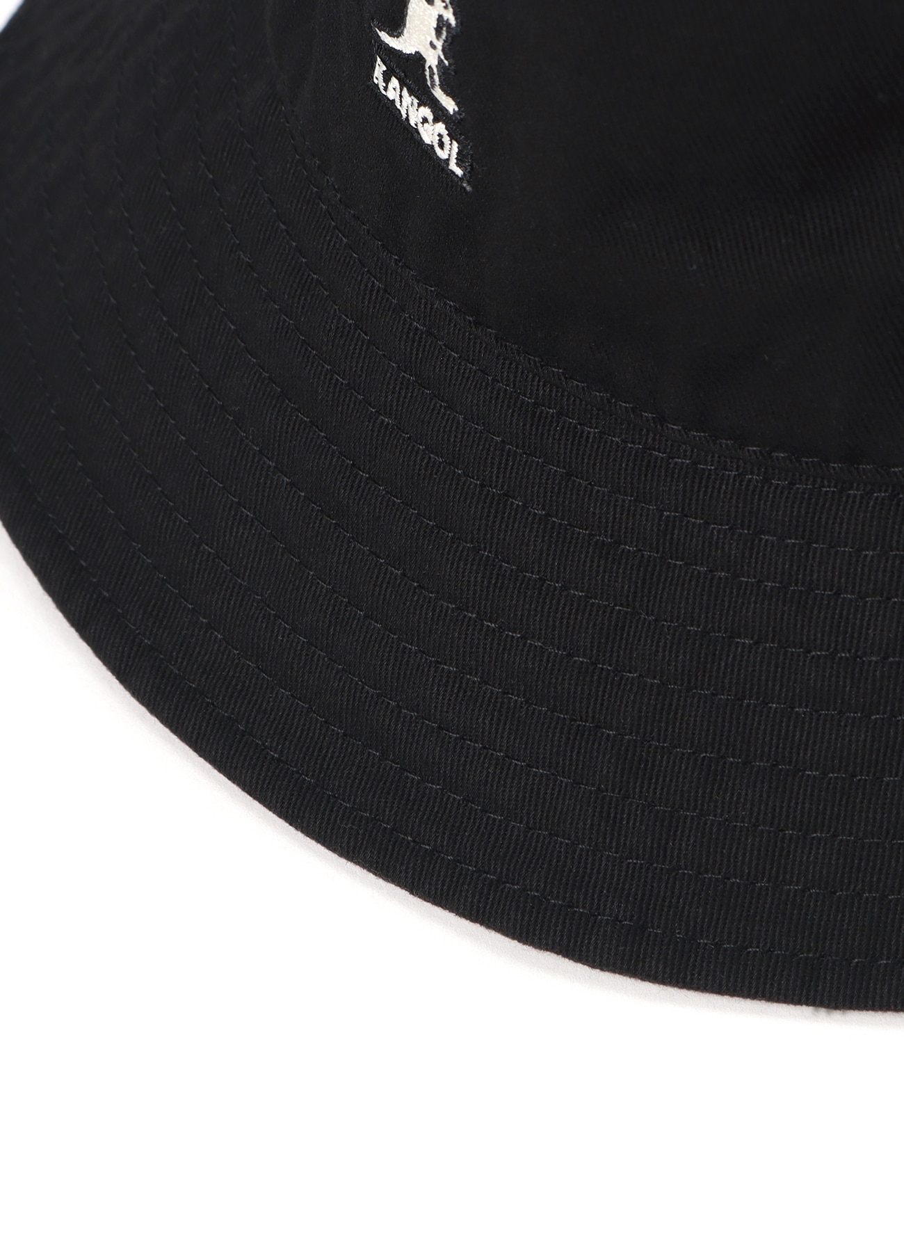 WILDSIDE × KANGOL WASHED BUCKET(M BLACK): KANGOL｜WILDSIDE YOHJI