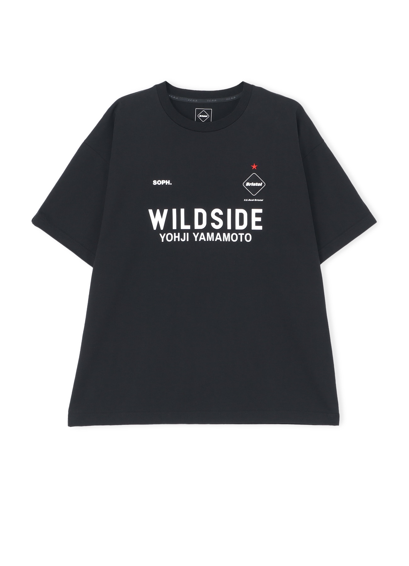 WILDSIDE × F.C. Real Bristol SPONSORED WIDE TEE (M BLACK): F.C.