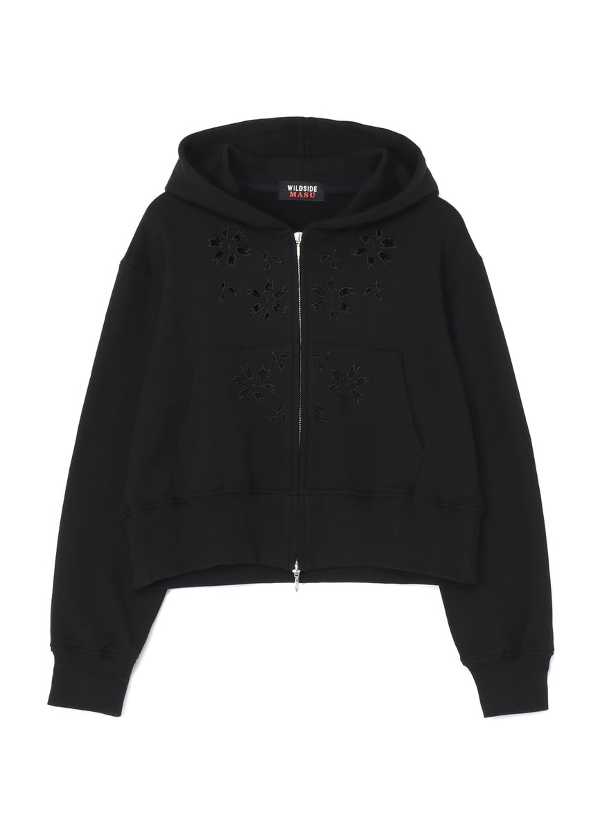 大人女性の X LUGOSIS トップス VERDY L BLACK HOODIE WHIMSY X