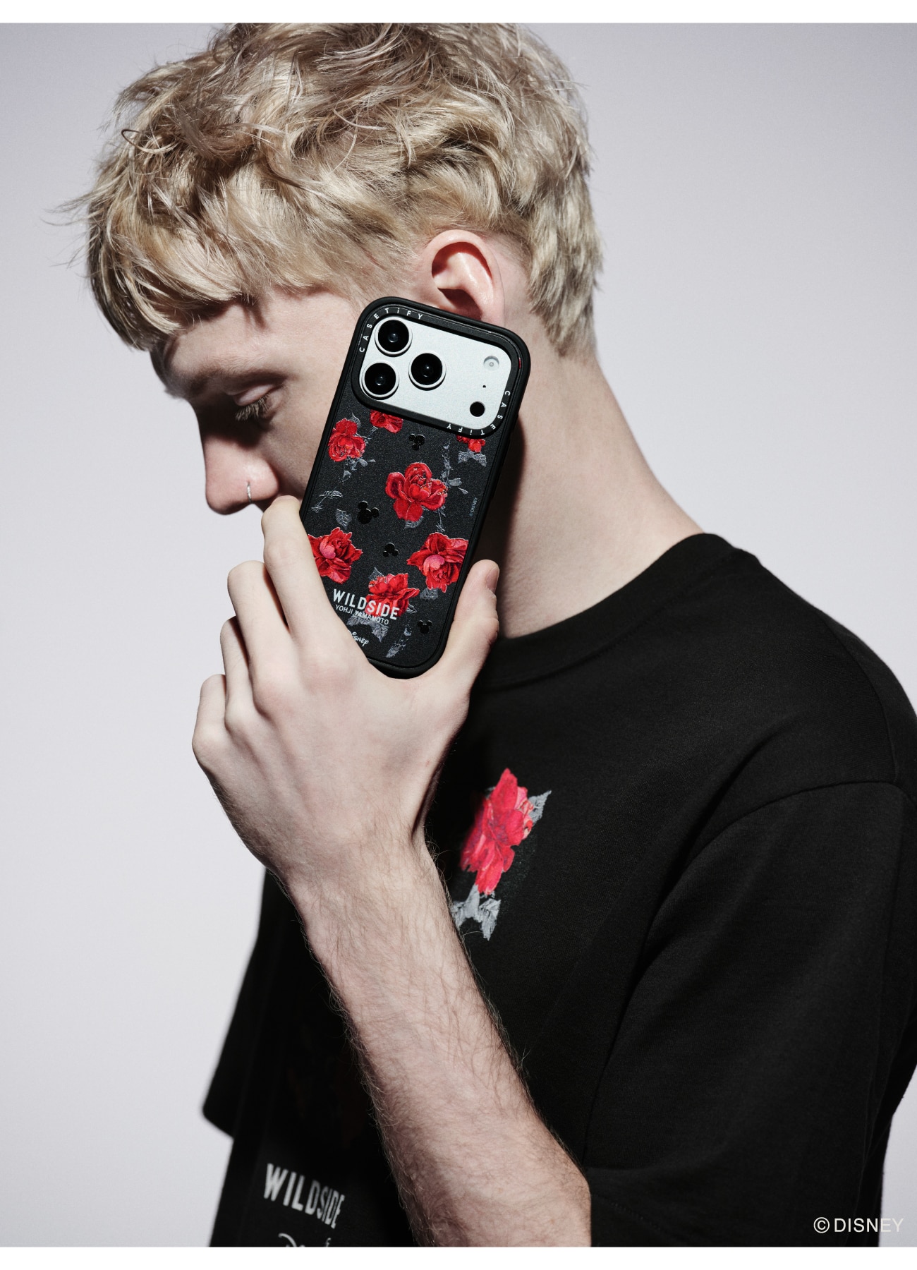 WILDSIDE｜CASETiFY：Disney Special Edition Mickey Mouse & Rose Pattern iPhone Case (MagSafe Impact)_4