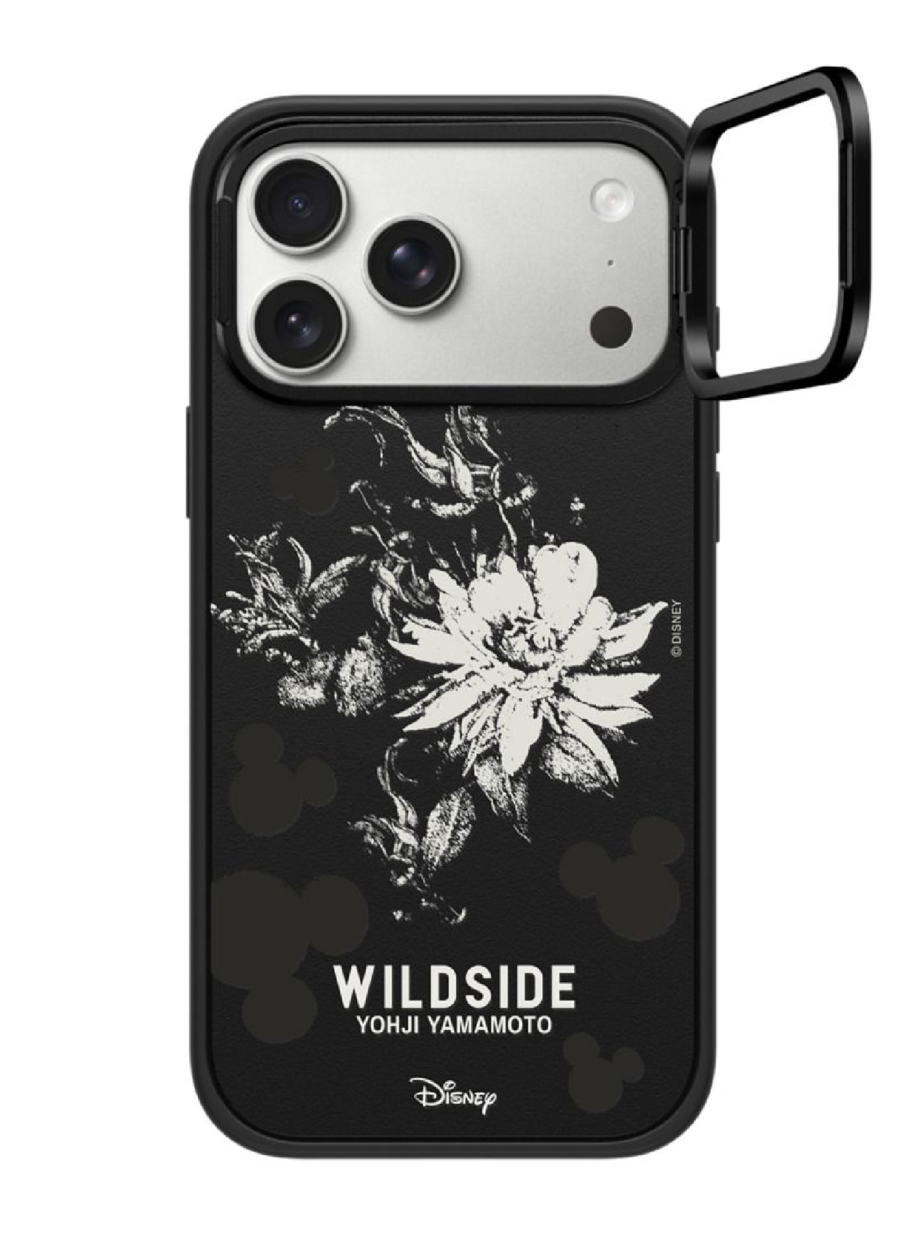 WILDSIDE｜CASETiFY：Disney Special Edition Mickey Mouse & Gothic Flower iPhone Case (MagSafe Impact Ring Stand)_1