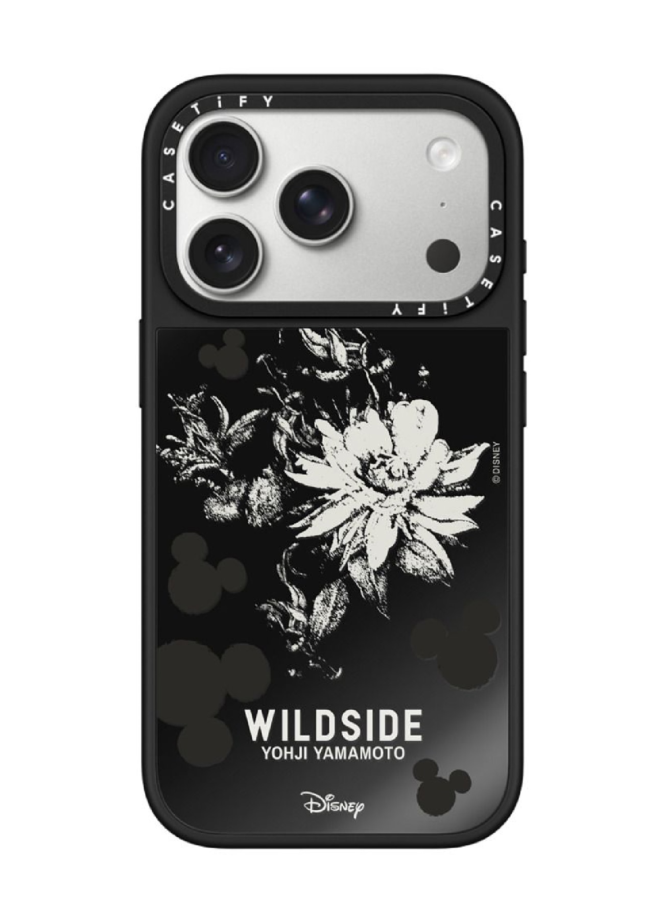 WILDSIDE｜CASETiFY：Disney Special Edition Mickey Mouse & Gothic Flower iPhone Case (MagSafe Mirror)_1