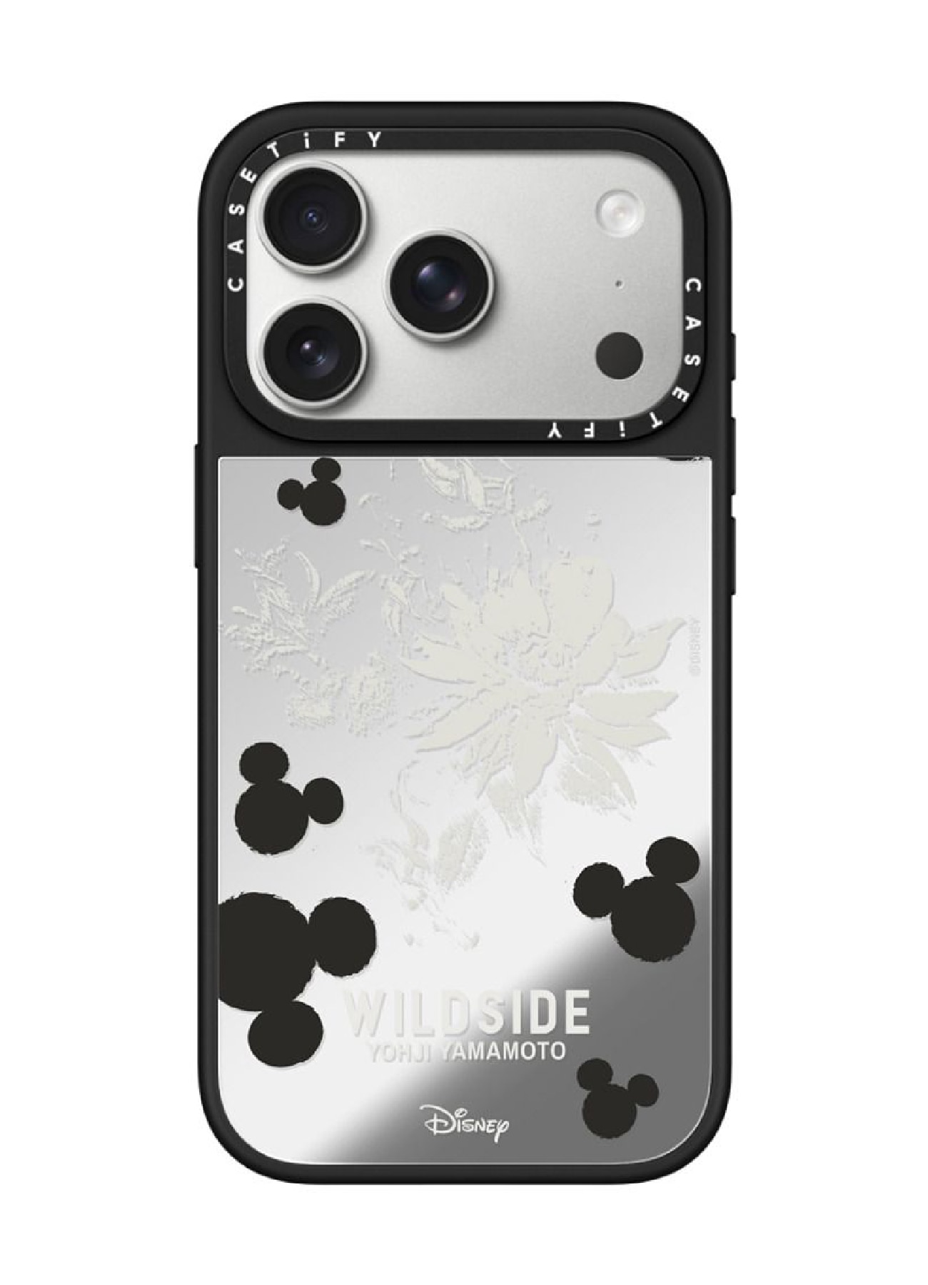 WILDSIDE｜CASETiFY：Disney Special Edition Mickey Mouse & Gothic Flower iPhone Case (MagSafe Mirror)_1