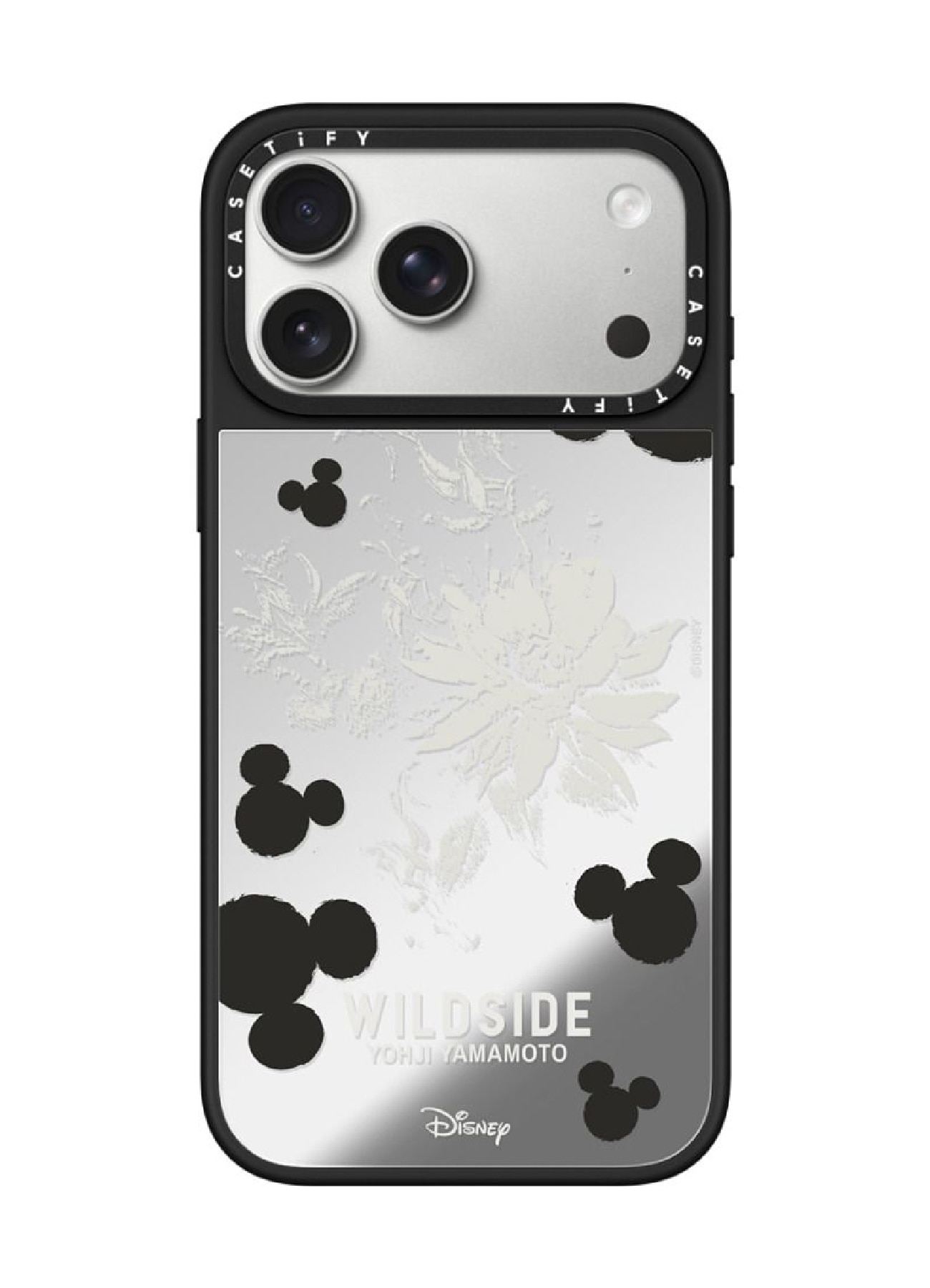WILDSIDE｜CASETiFY：Disney Special Edition Mickey Mouse & Gothic Flower iPhone Case (MagSafe Mirror)_1