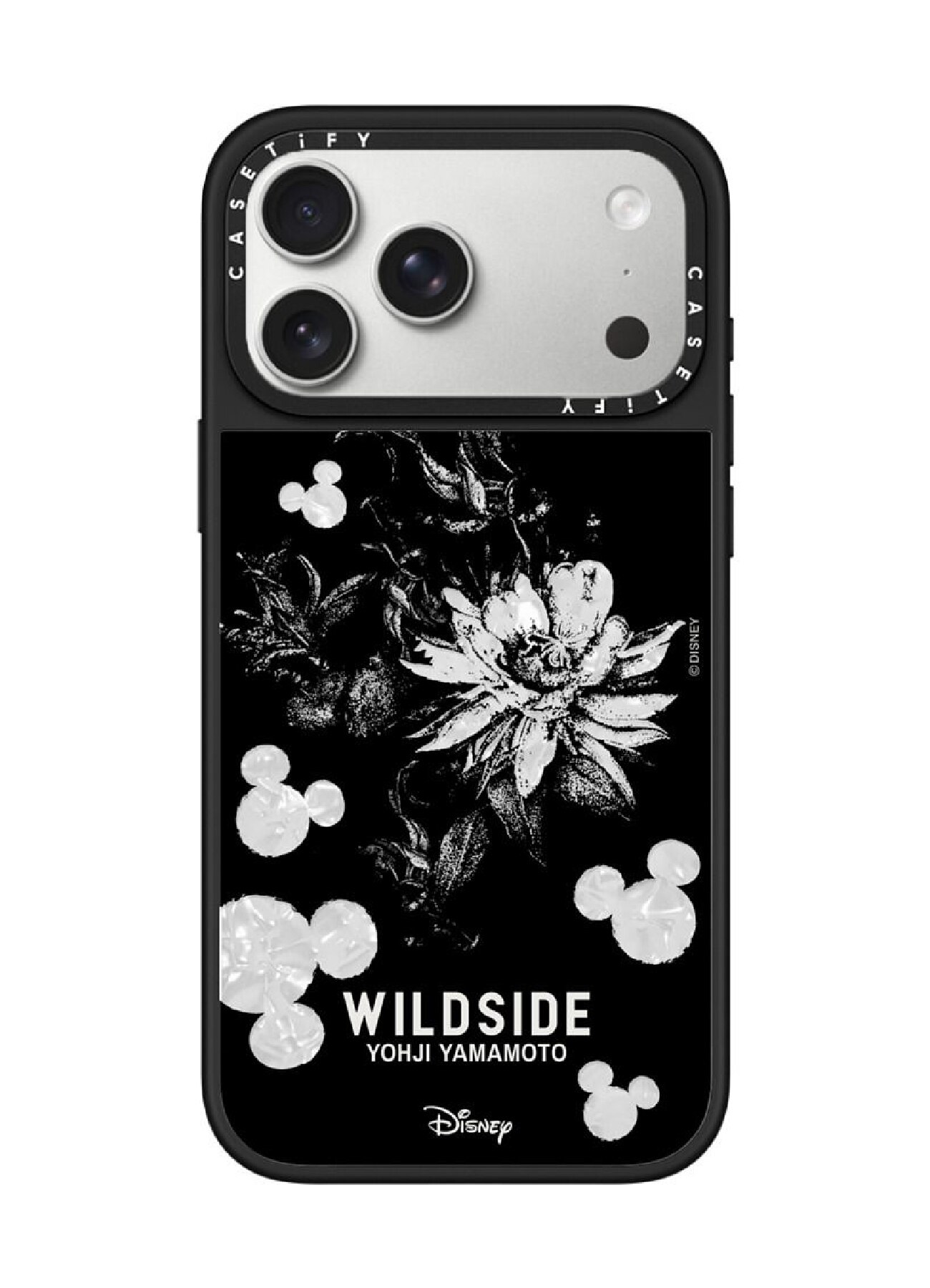 WILDSIDE｜CASETiFY：Disney Special Edition Mickey Mouse & Gothic Flower iPhone Case (Pearl Case)_1