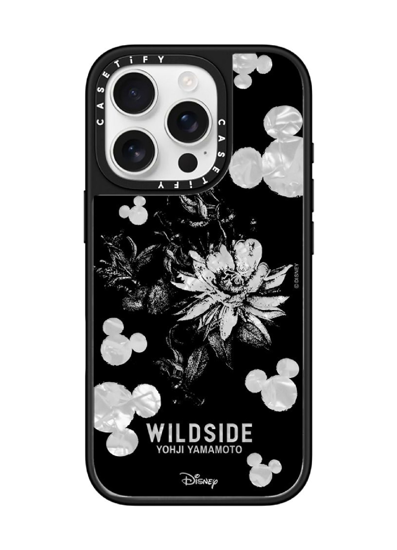 [10 Apr 17:00 JST release] WILDSIDE｜CASETiFY：Disney Special Edition Mickey Mouse & Gothic Flower Case (Pearl Case)