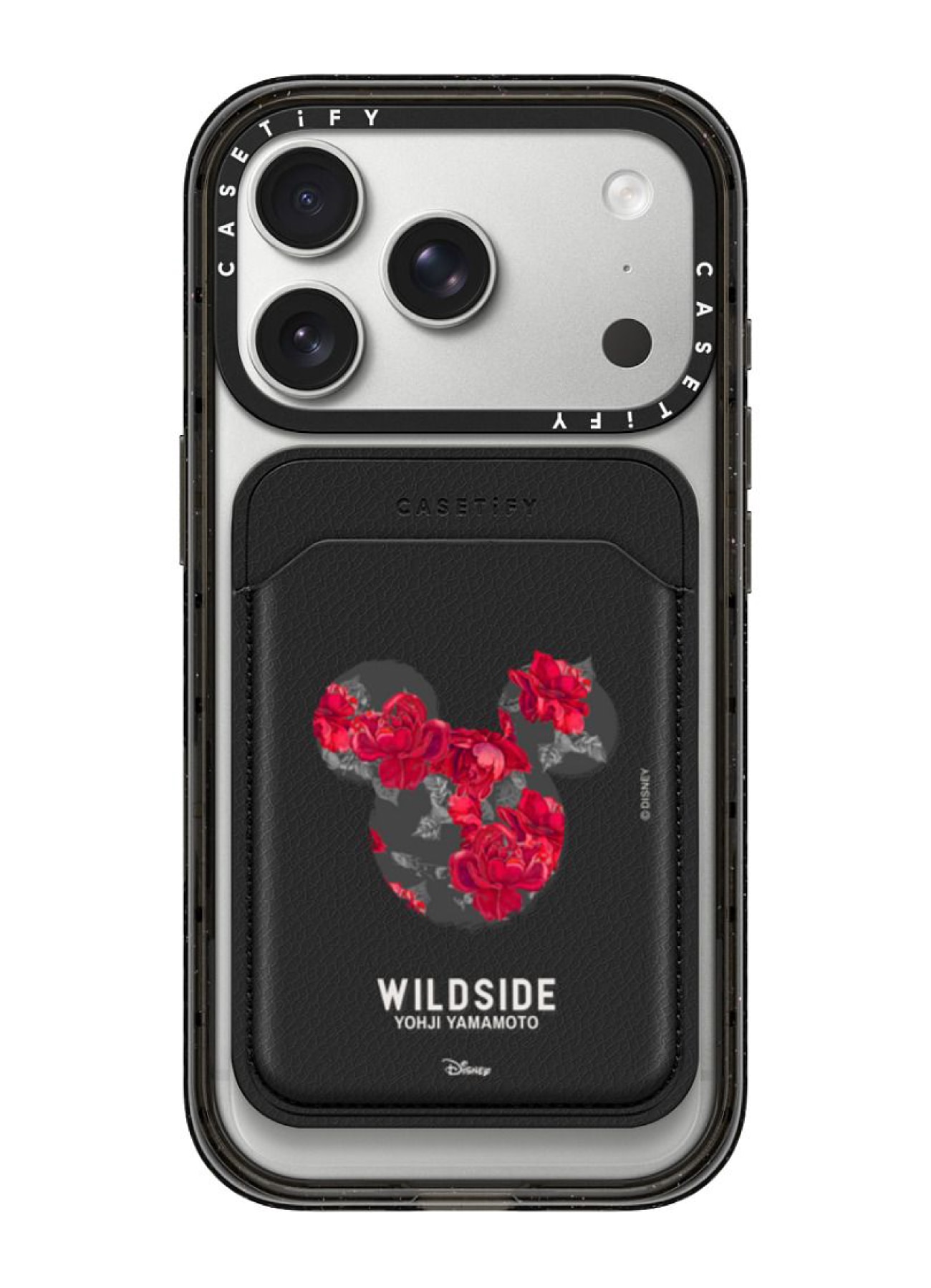 [10 Apr 17:00 JST release] WILDSIDE｜CASETiFY：Disney Special Edition Mickey Mouse & Rose Snappy Wallet (MagSafe Wallet)
