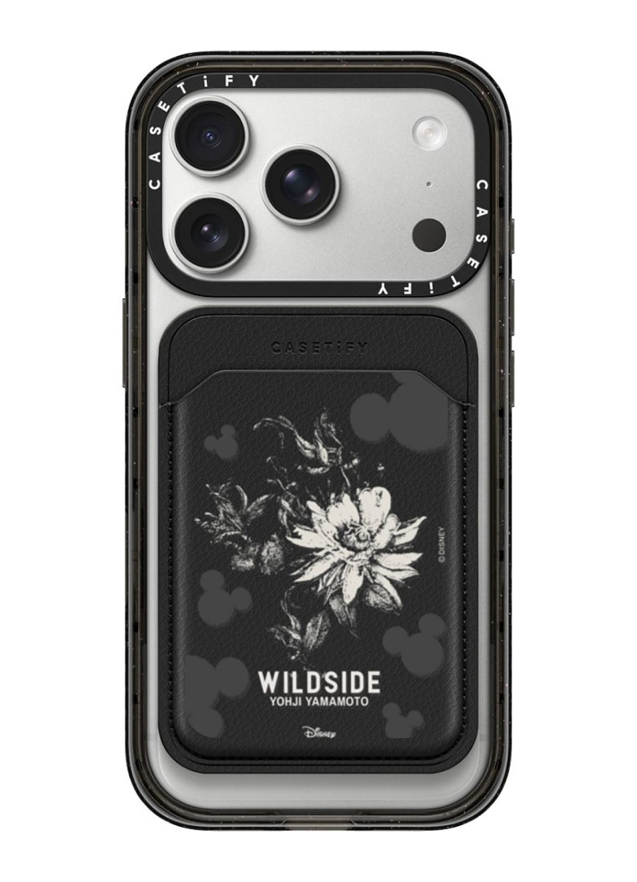 WILDSIDE｜CASETiFY：Disney Special Edition Mickey Mouse & Gothic Flower Snappy Wallet (MagSafe Wallet)_1
