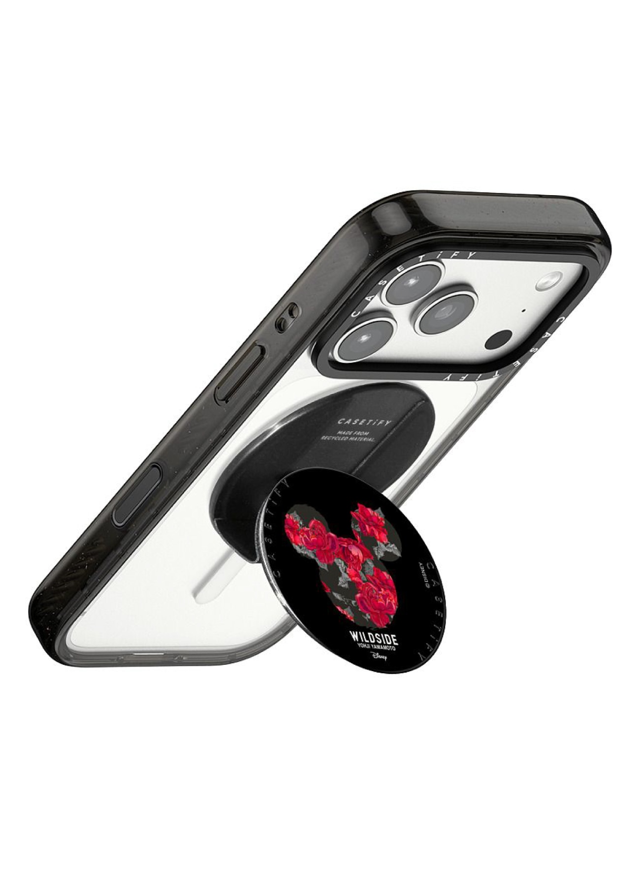 [10 Apr 17:00 JST release] WILDSIDE｜CASETiFY：Disney Special Edition Mickey Mouse & Rose Snappy Grip Stand (MagSafe Grip Stand)_4