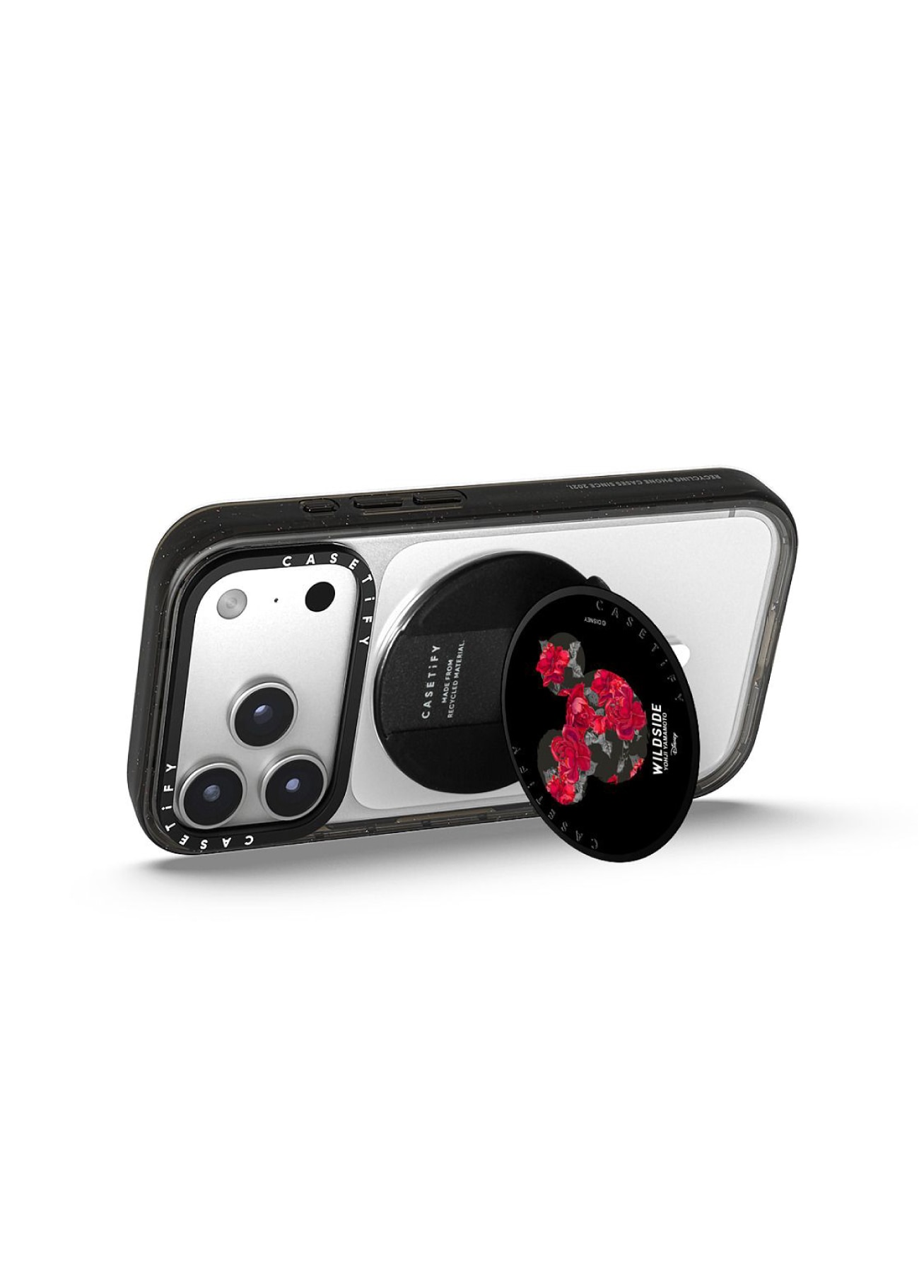 [10 Apr 17:00 JST release] WILDSIDE｜CASETiFY：Disney Special Edition Mickey Mouse & Rose Snappy Grip Stand (MagSafe Grip Stand)_5