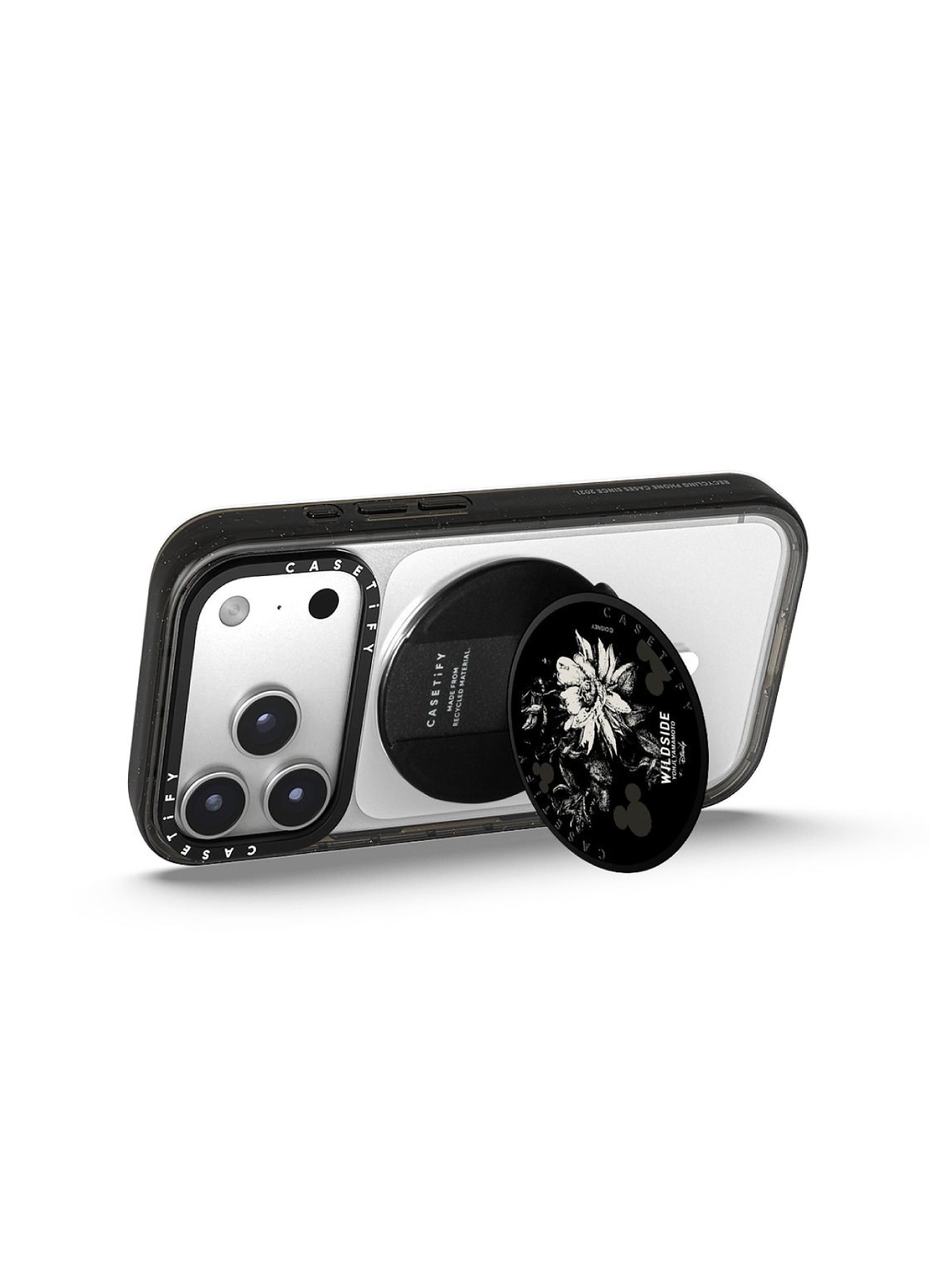 [10 Apr 17:00 JST release] WILDSIDE｜CASETiFY：Disney Special Edition Mickey Mouse & Gothic Flower Snappy Grip Stand (MagSafe Grip Stand)_5