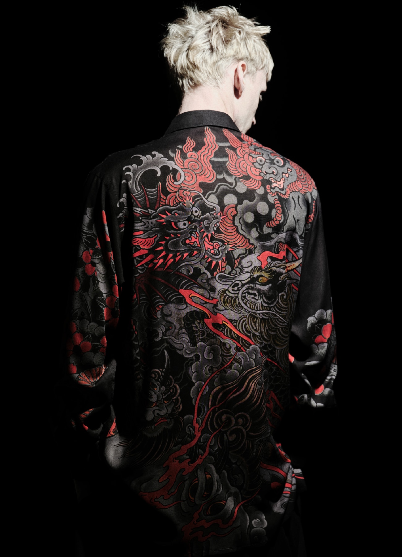 [25 Mar 12:00 JST release]WILDSIDE x RYU GA GOTOKU STUDIO Rayon Shirt(Serpent Deity)_8